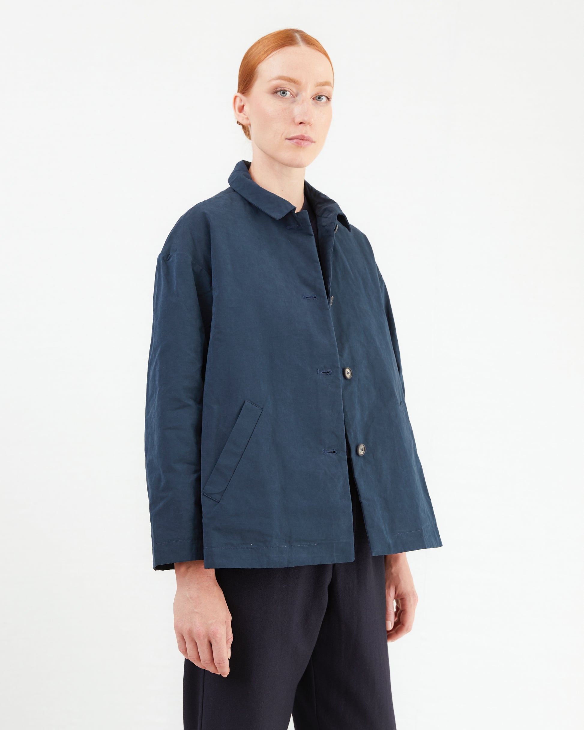 Bergfabel Women's Cotton Blend Uli Jacket in Navy