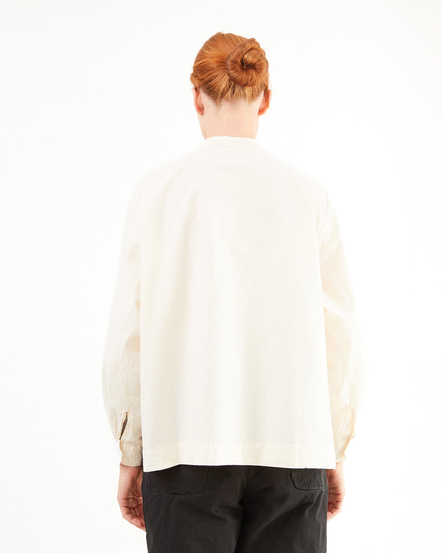 Casey Casey Women's Biggy Grandad Shirt in Natural