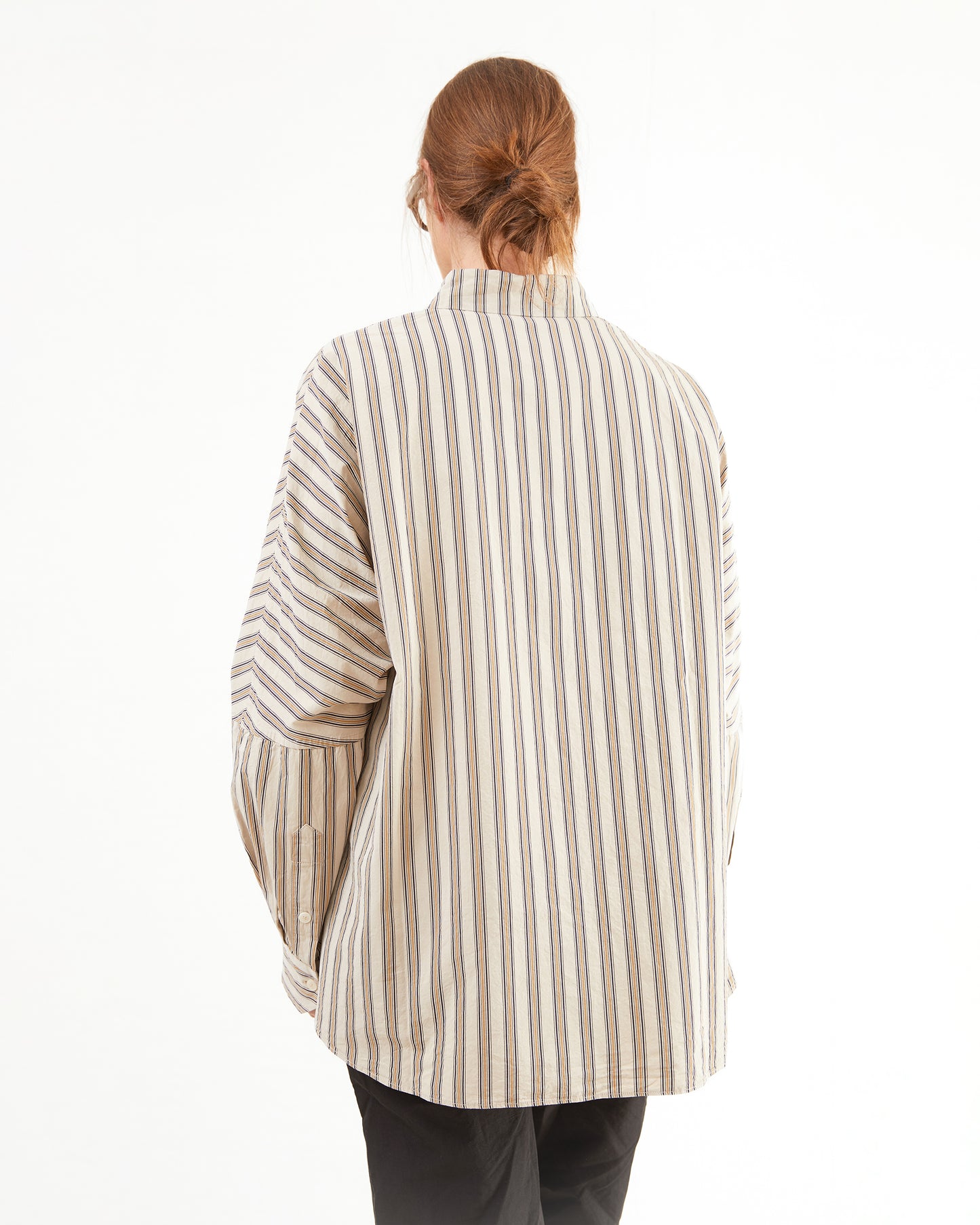 Casey Casey Women's Waga Paper Cot Stripe Shirt in As Is No3