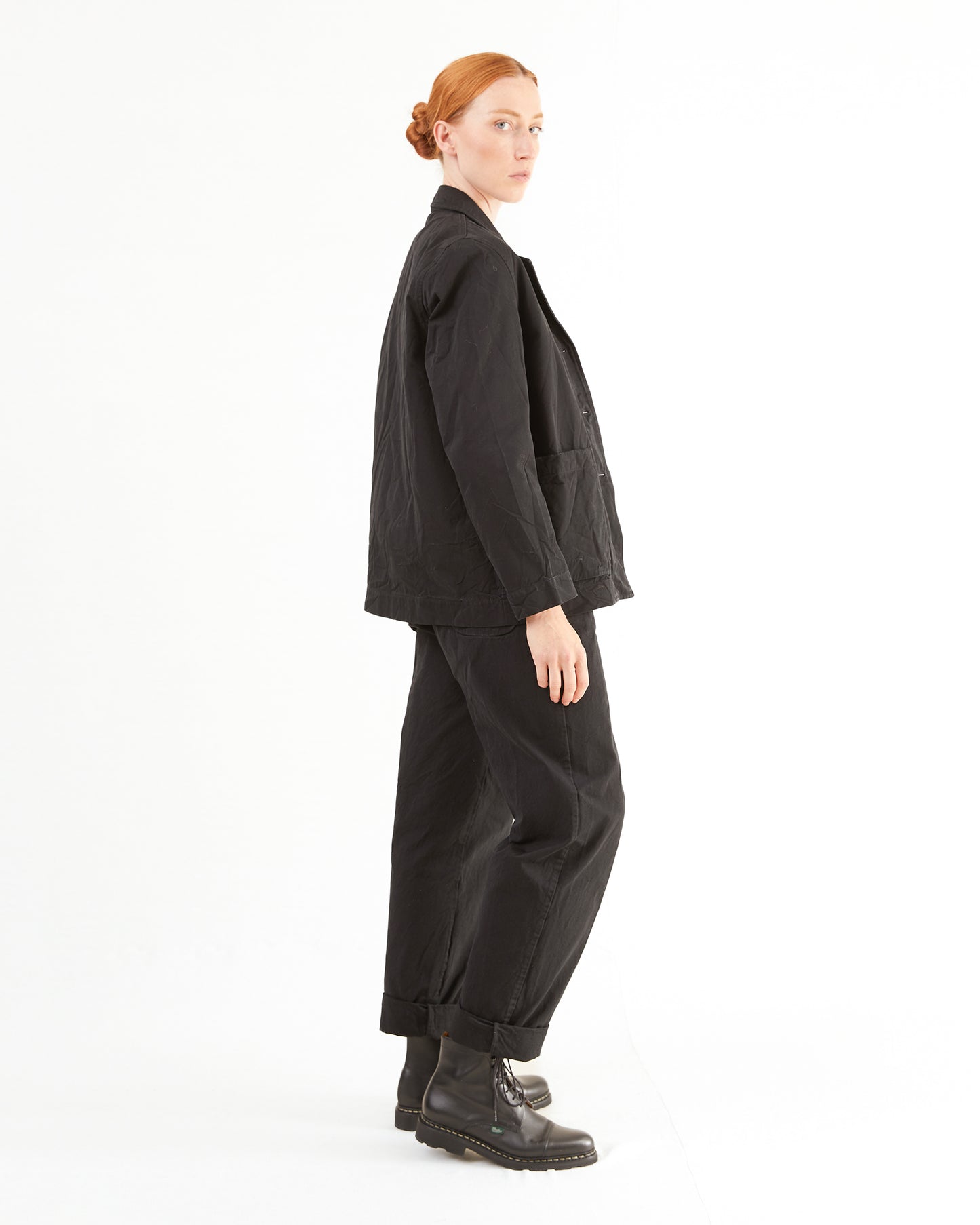 Casey Casey Women's Workwear Puddy Jacket in Pitch Black