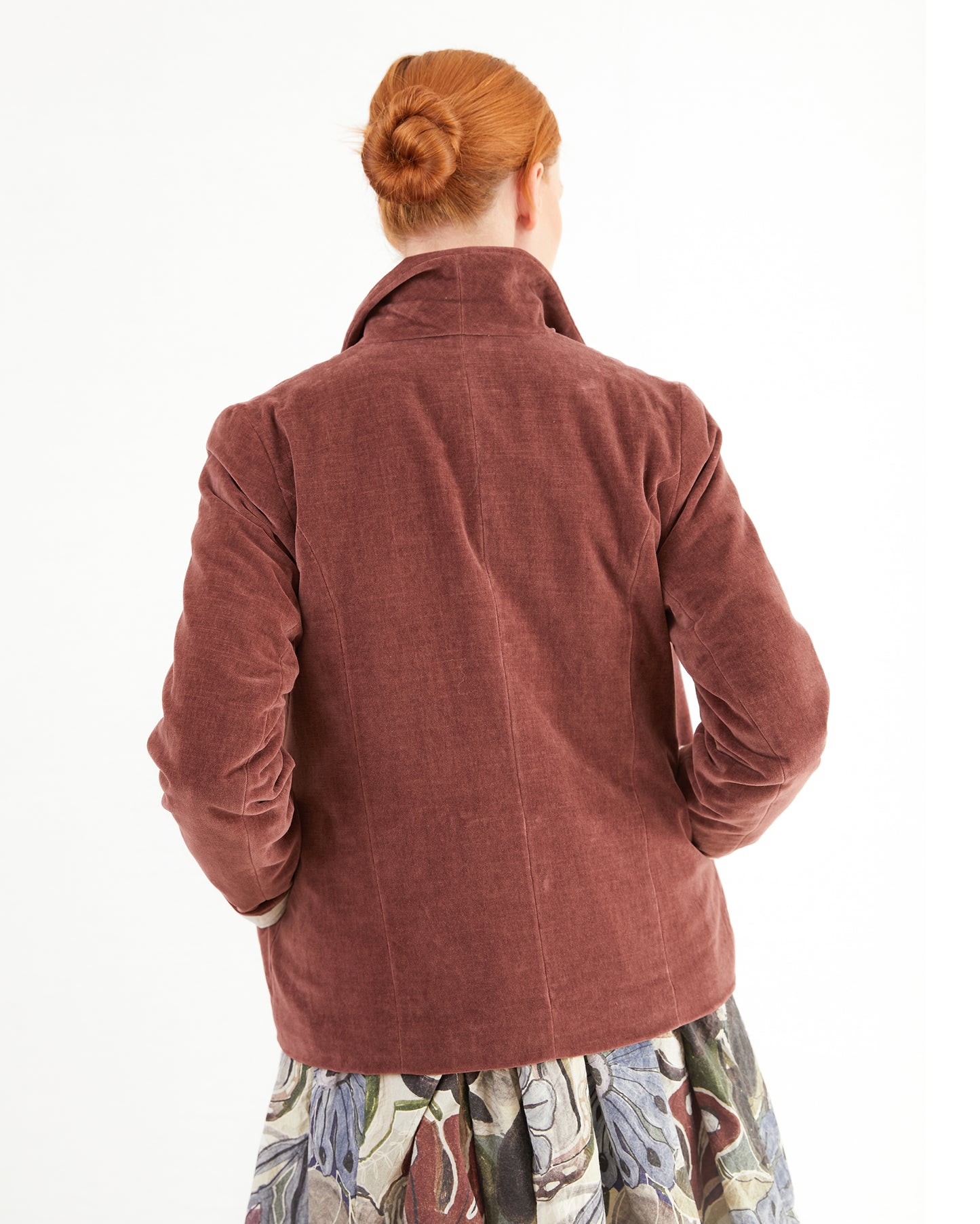 Casey Casey Women's PWET L Velvet Jacket in Prune