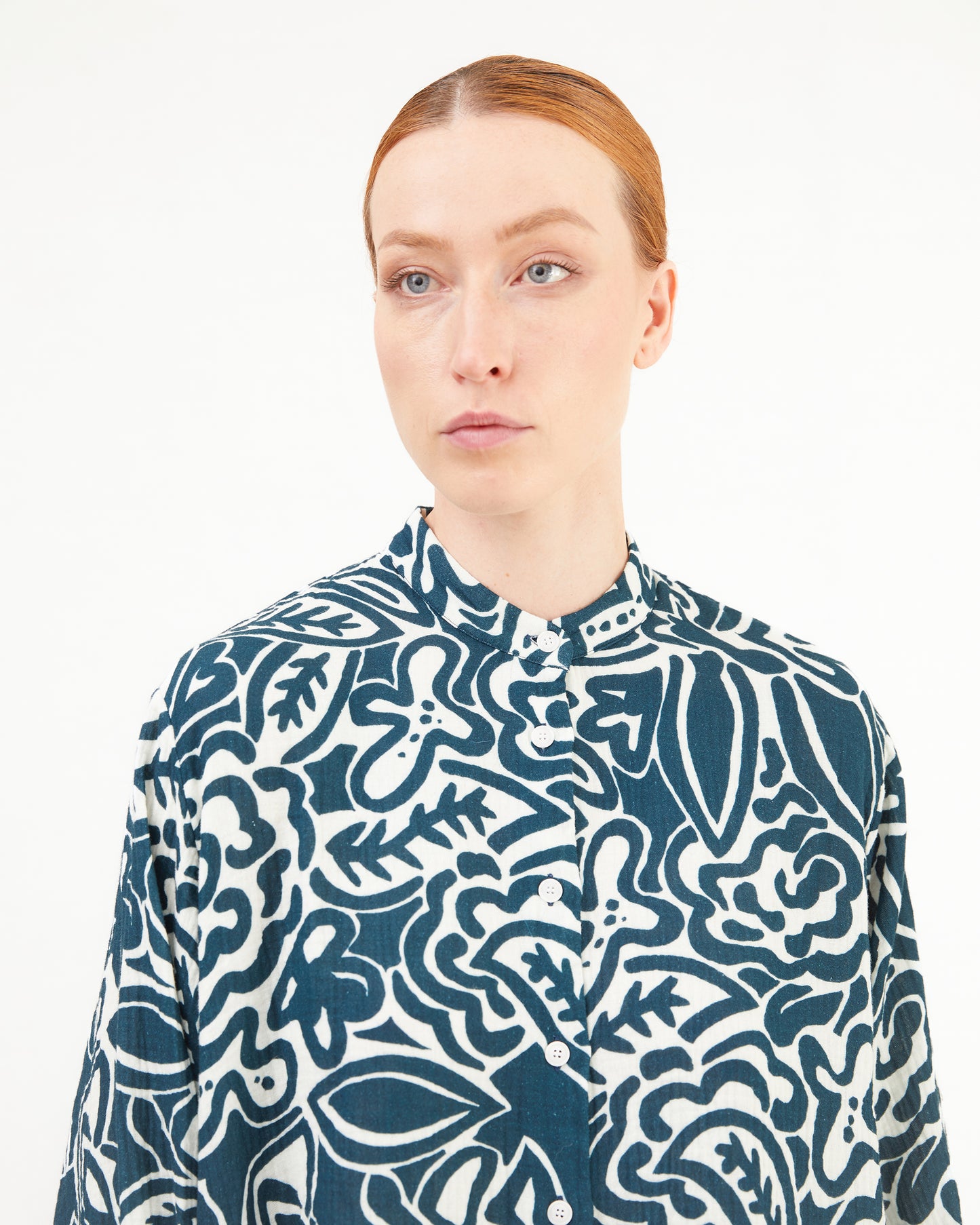 Casey Casey Women's Biggy Grandad Shirt in As Is 11002
