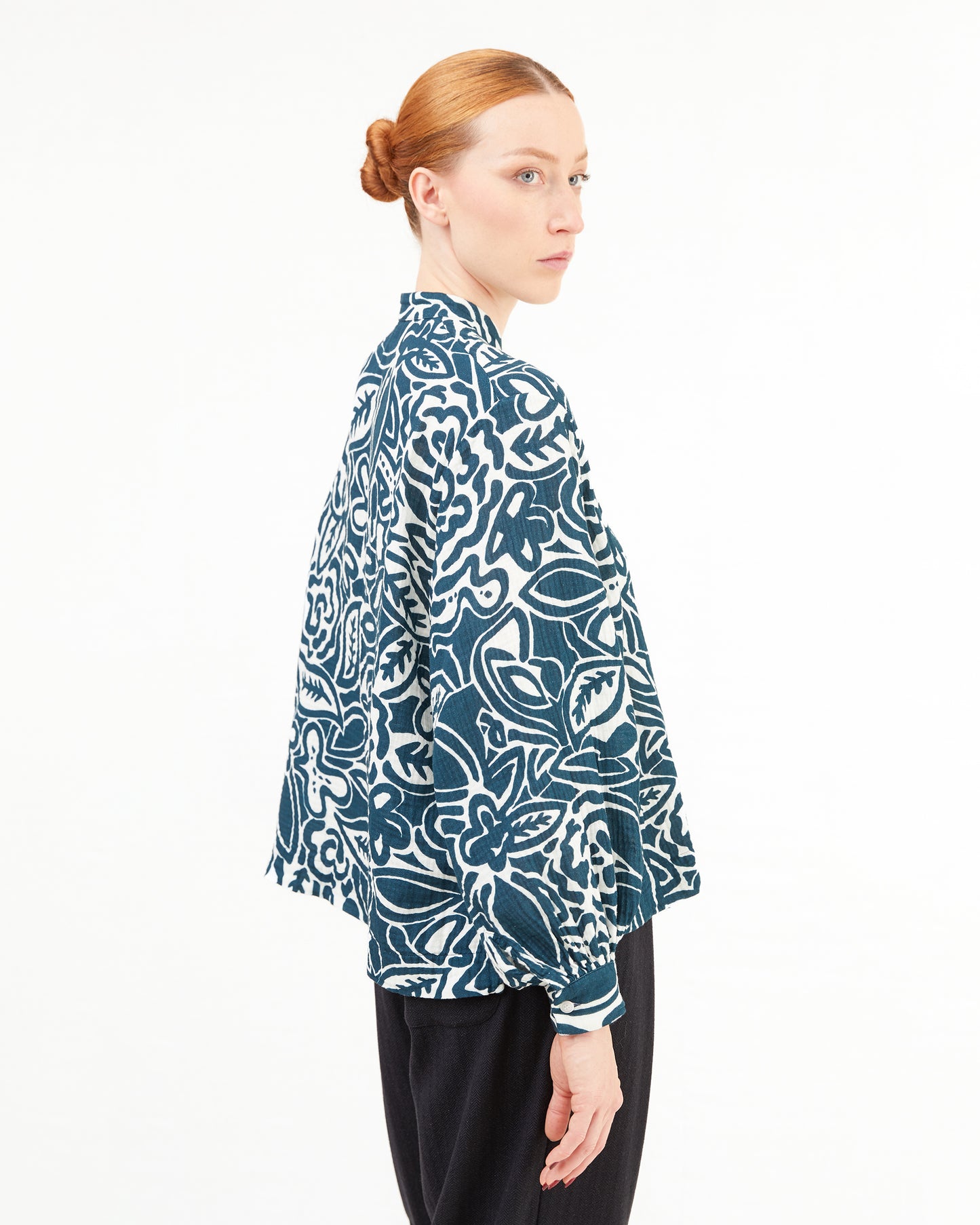 Casey Casey Women's Biggy Grandad Shirt in As Is 11002