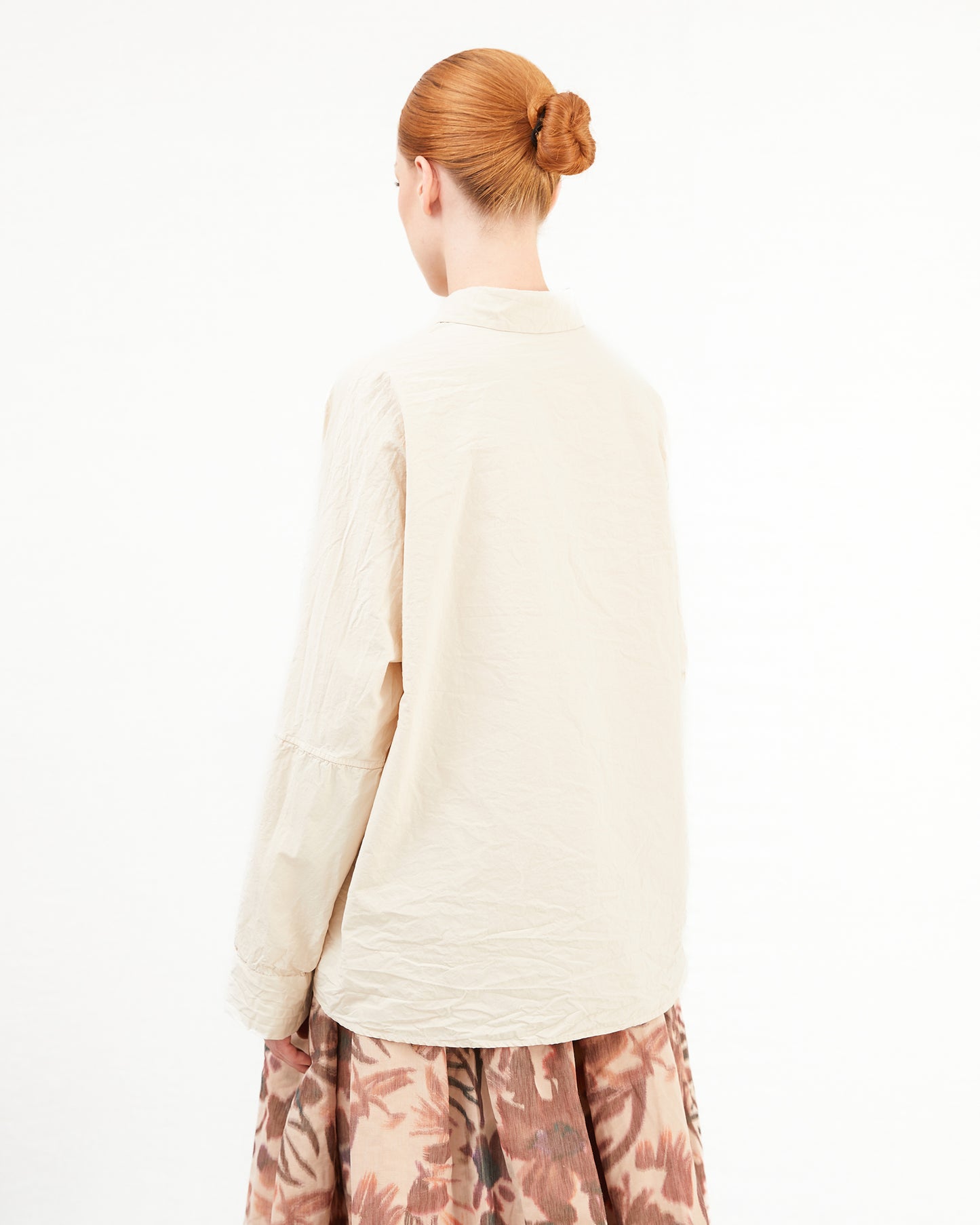 Casey Casey Women's Waga Paper Cot Shirt in Off-White