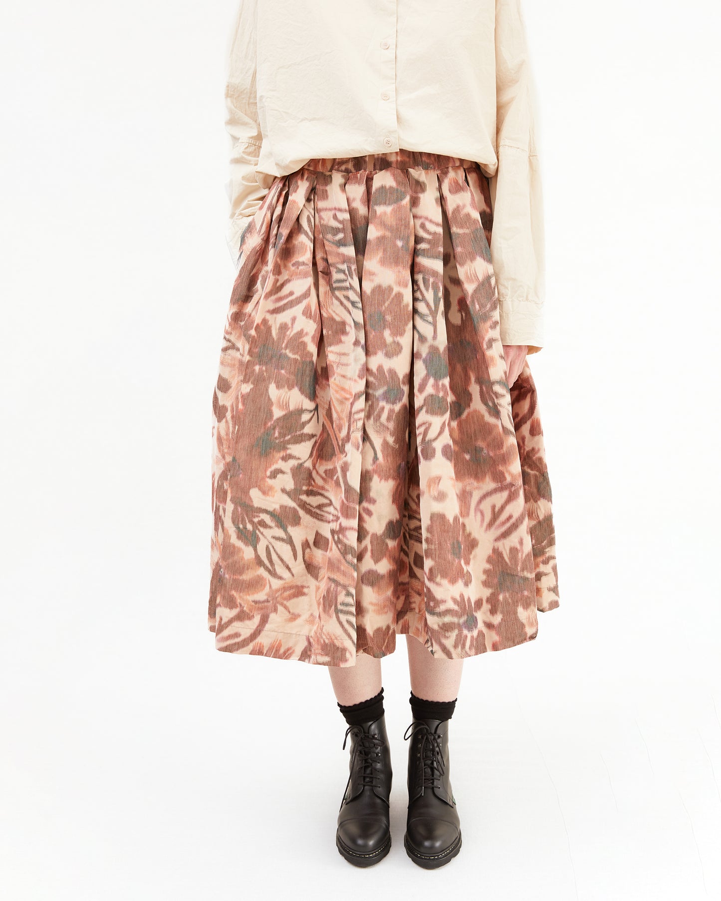 Casey Casey Women's Double Rideaux Skirt in Reds