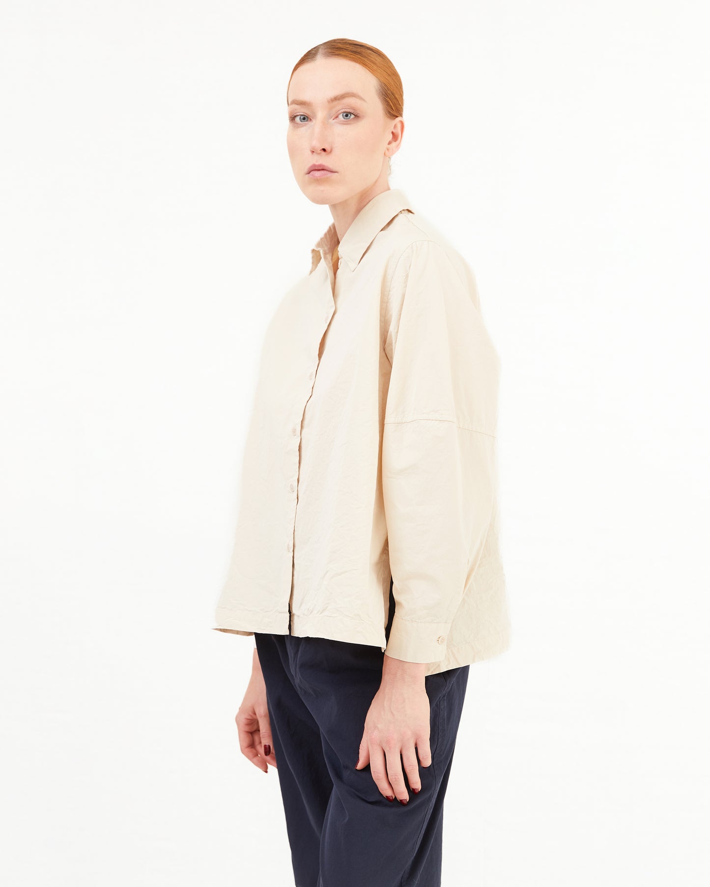 Casey Casey Women's Elena Shirt in Off-White
