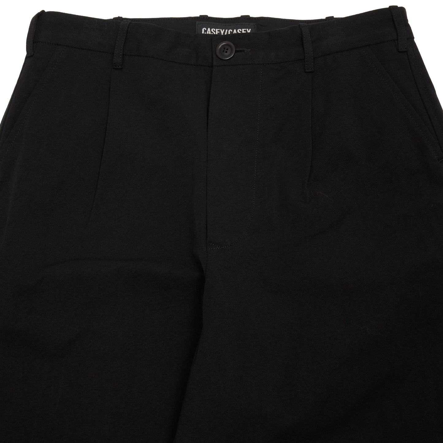 Casey Casey Men's Mili Hiroshi Double Cot Pant in Pitch Black