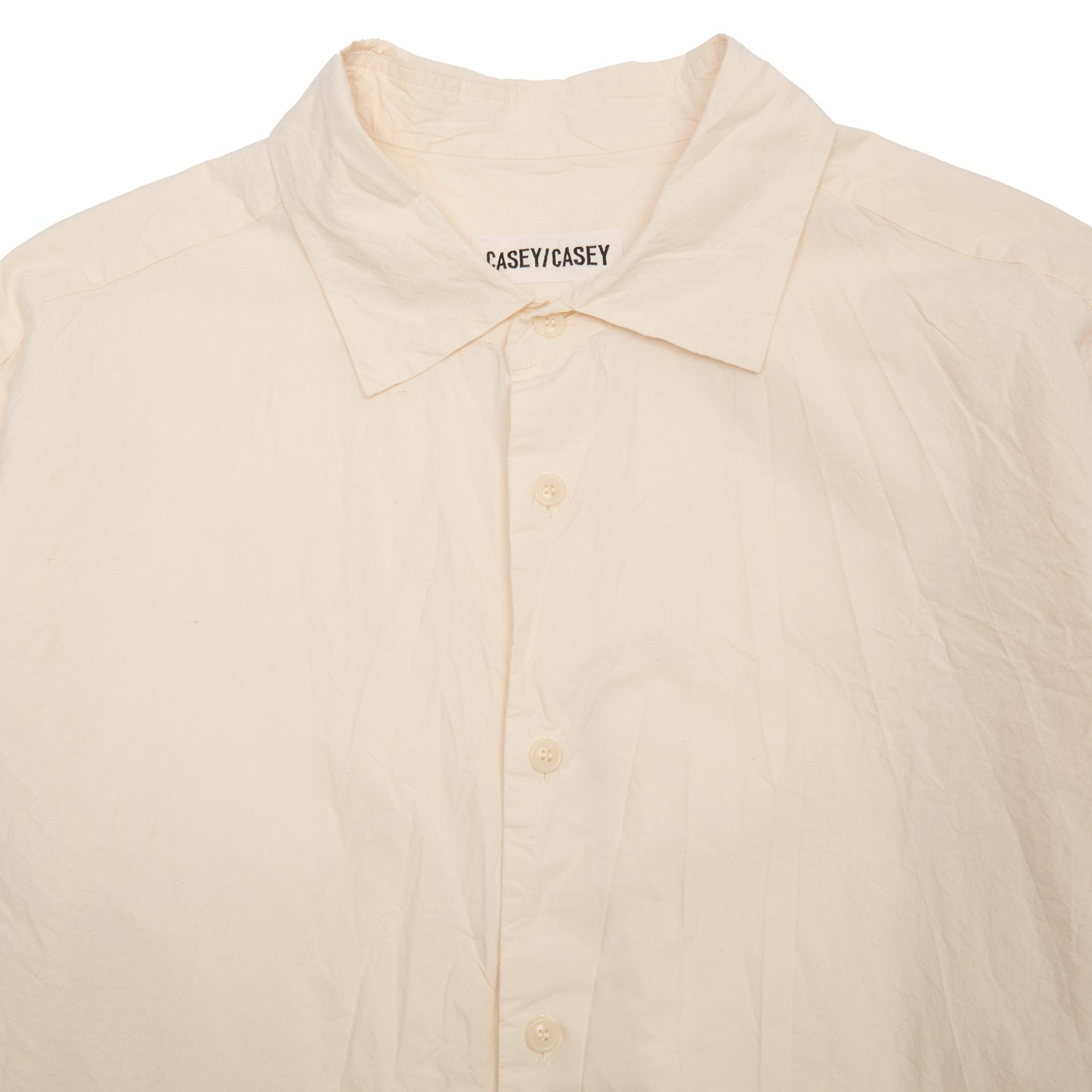 Casey Casey Men's Big Raccourcie L Cot Shirt in Natural