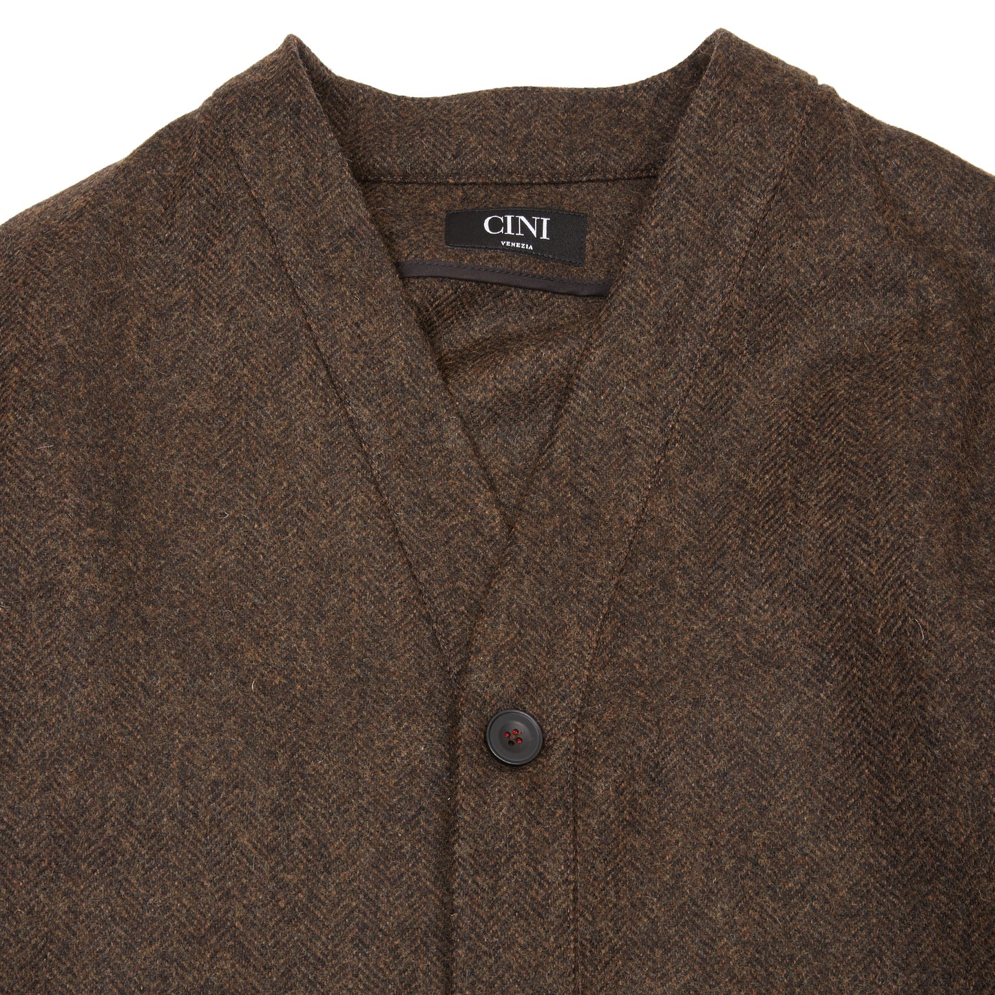 Cini Venezia Cardigan Mezzolitro in Brown