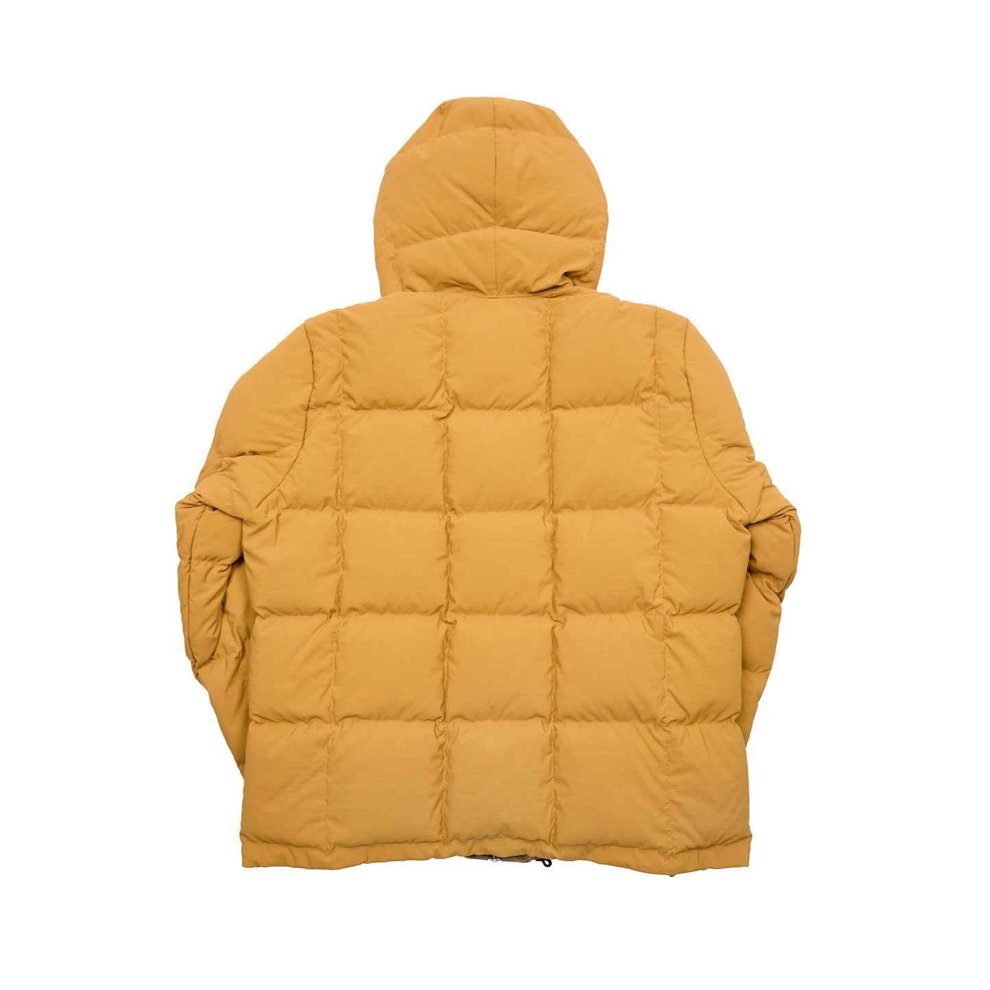 Crescent Down Works Nylon Hooded Sweatshirt in Mustard-Wood