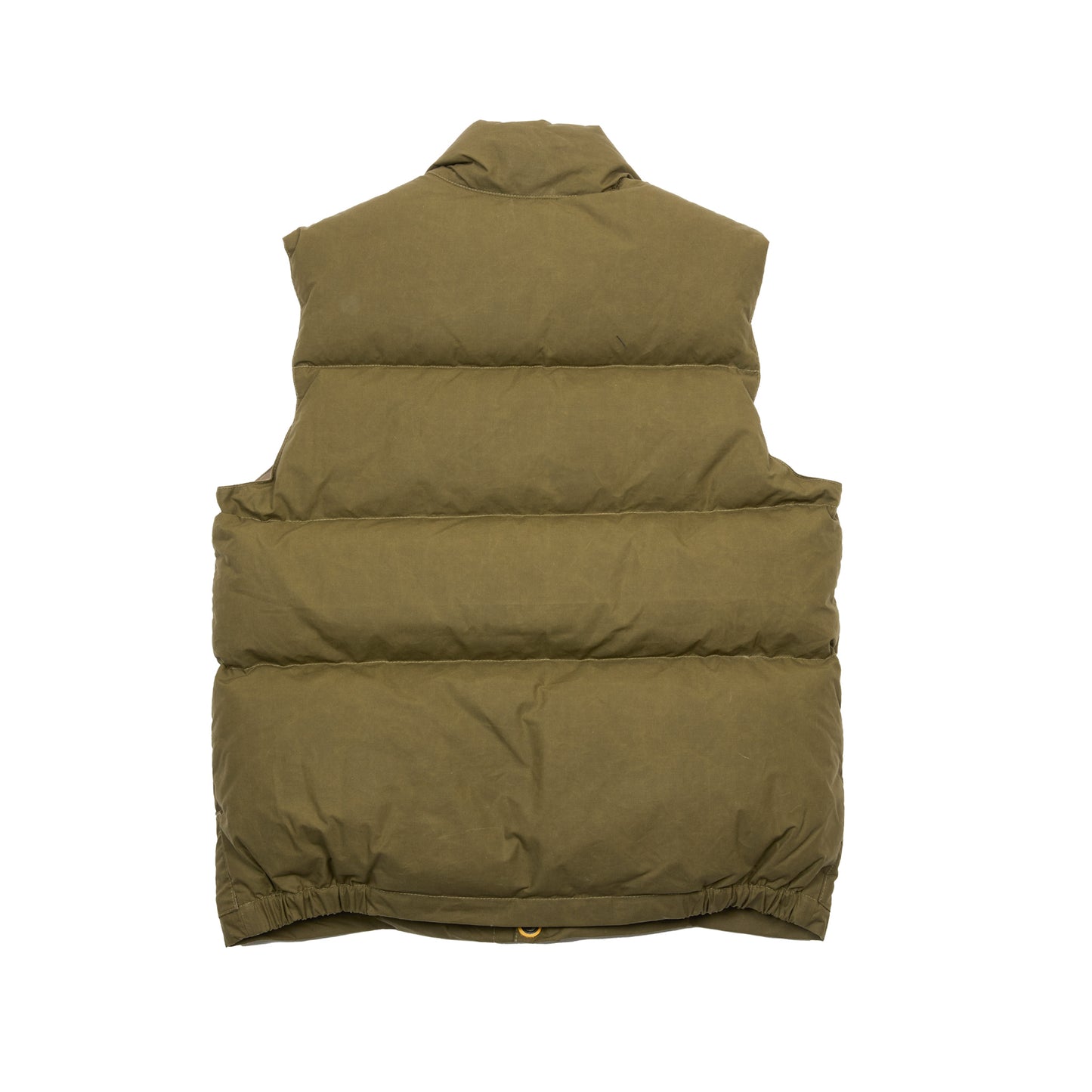 Crescent Down Works Wax Italian Vest in Douglas Green-Wood