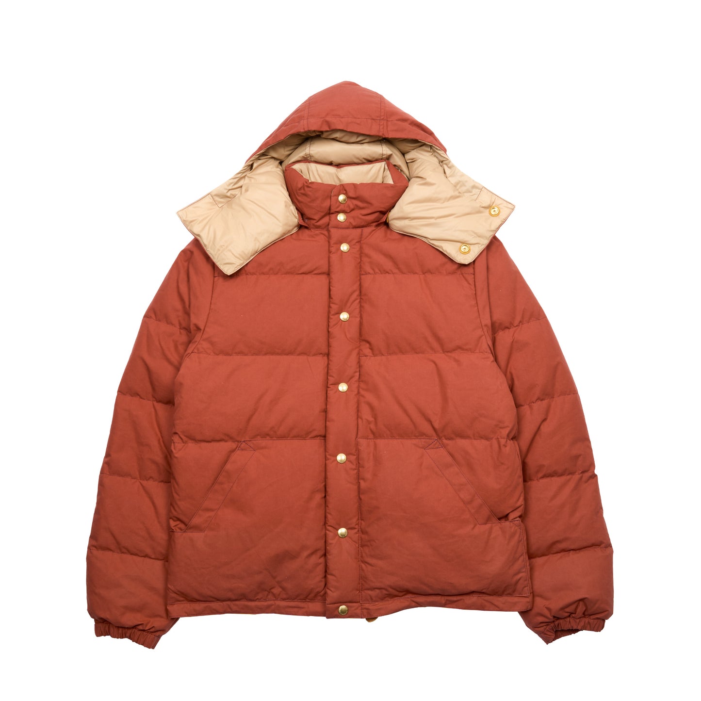 Crescent Down Works Wax Down Sweater in Paddington Red-Amber