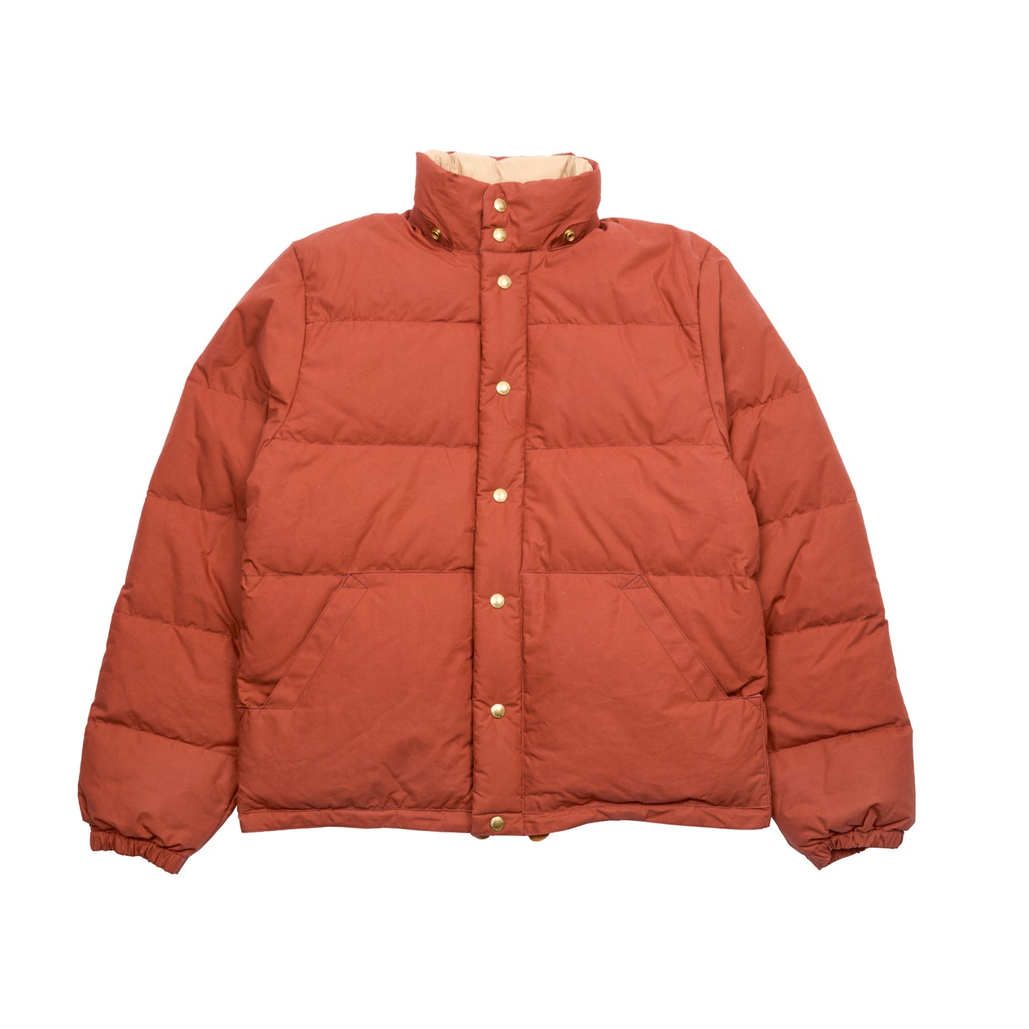 Crescent Down Works Wax Down Sweater in Paddington Red-Amber