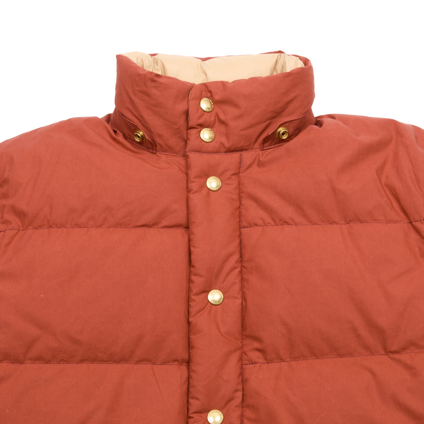 Crescent Down Works Wax Down Sweater in Paddington Red-Amber