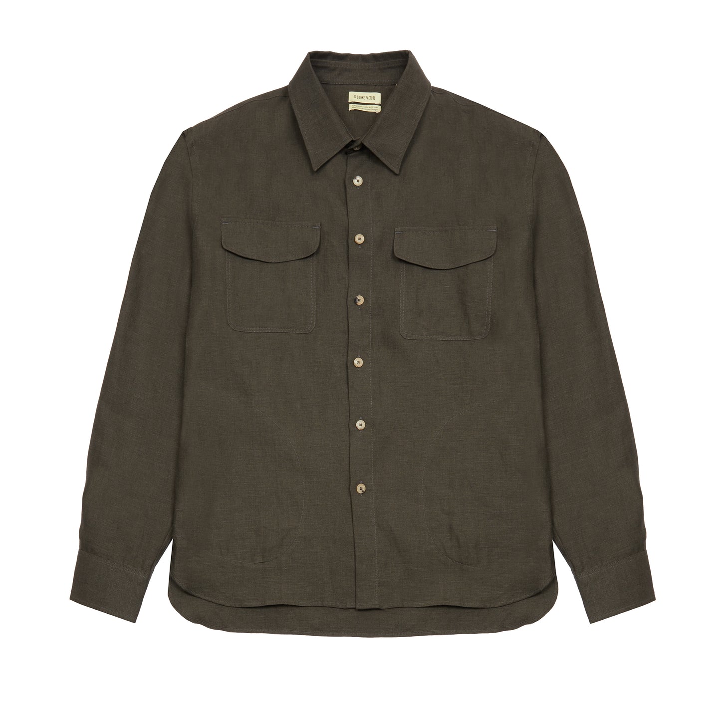 De Bonne Facture Two Pocket Overshirt in Arabica