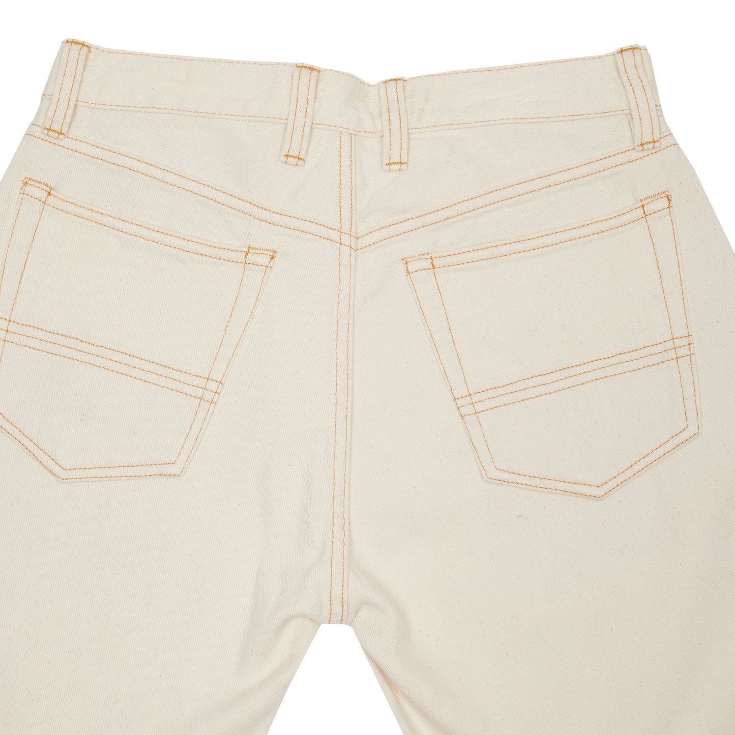 Drake's Five Pocket Japanese Selvedge Denim Jeans in Ecru
