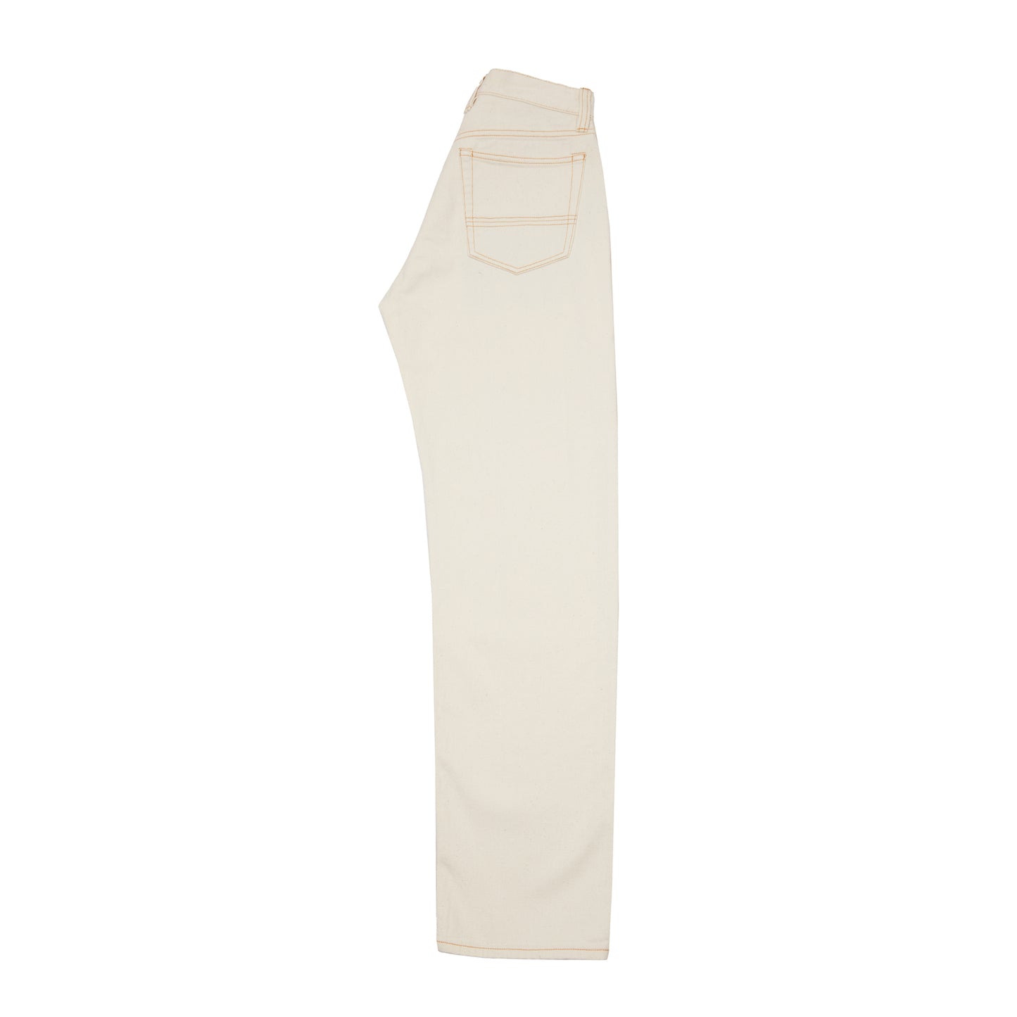 Drake's Five Pocket Japanese Selvedge Denim Jeans in Ecru