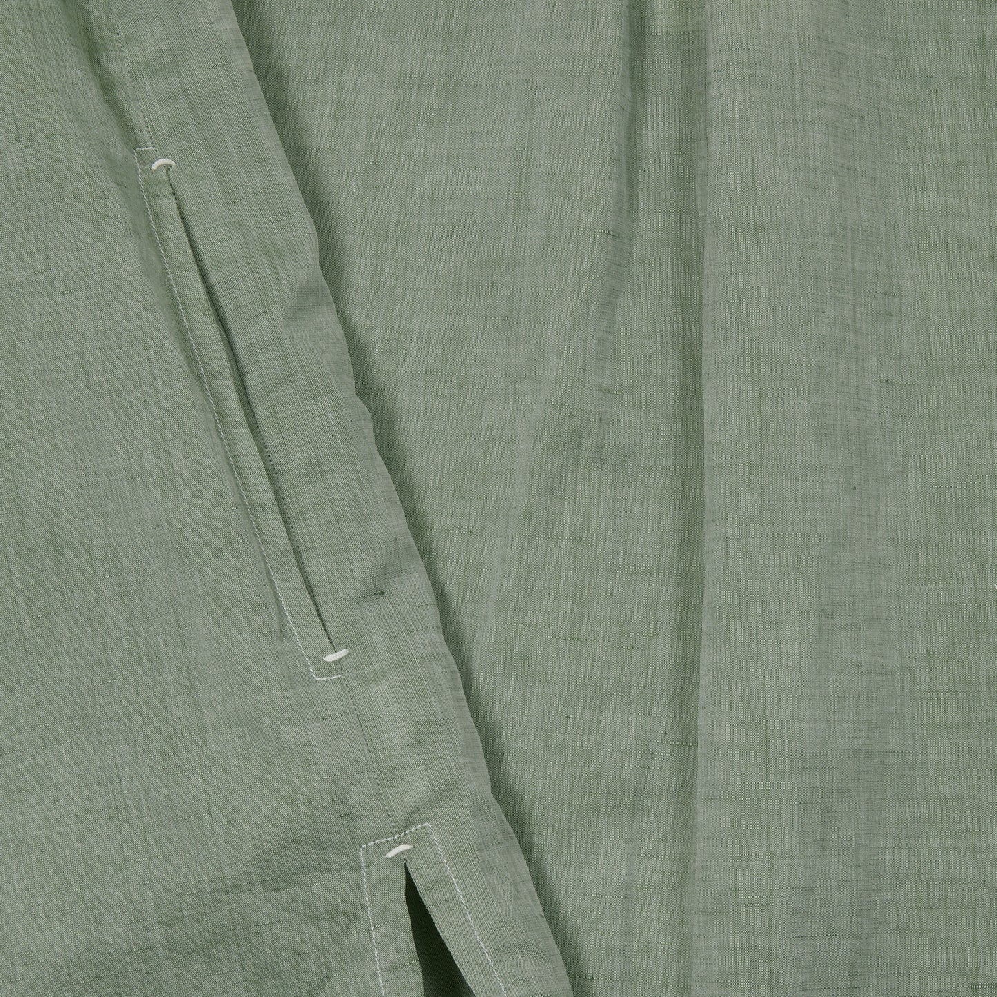 Finamore Women's Antonia Cotton / Linen Shirt in Green