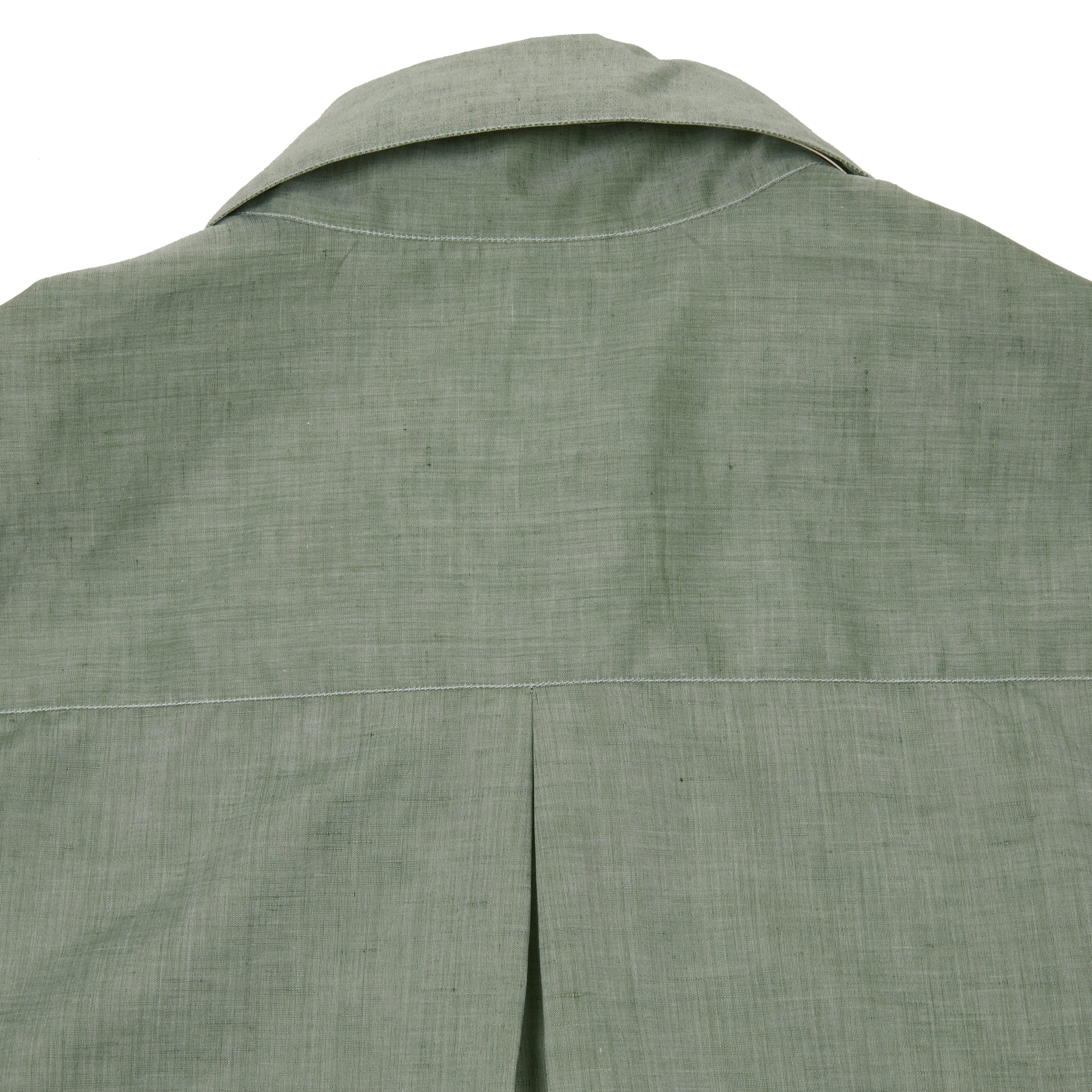 Finamore Women's Antonia Cotton / Linen Shirt in Green