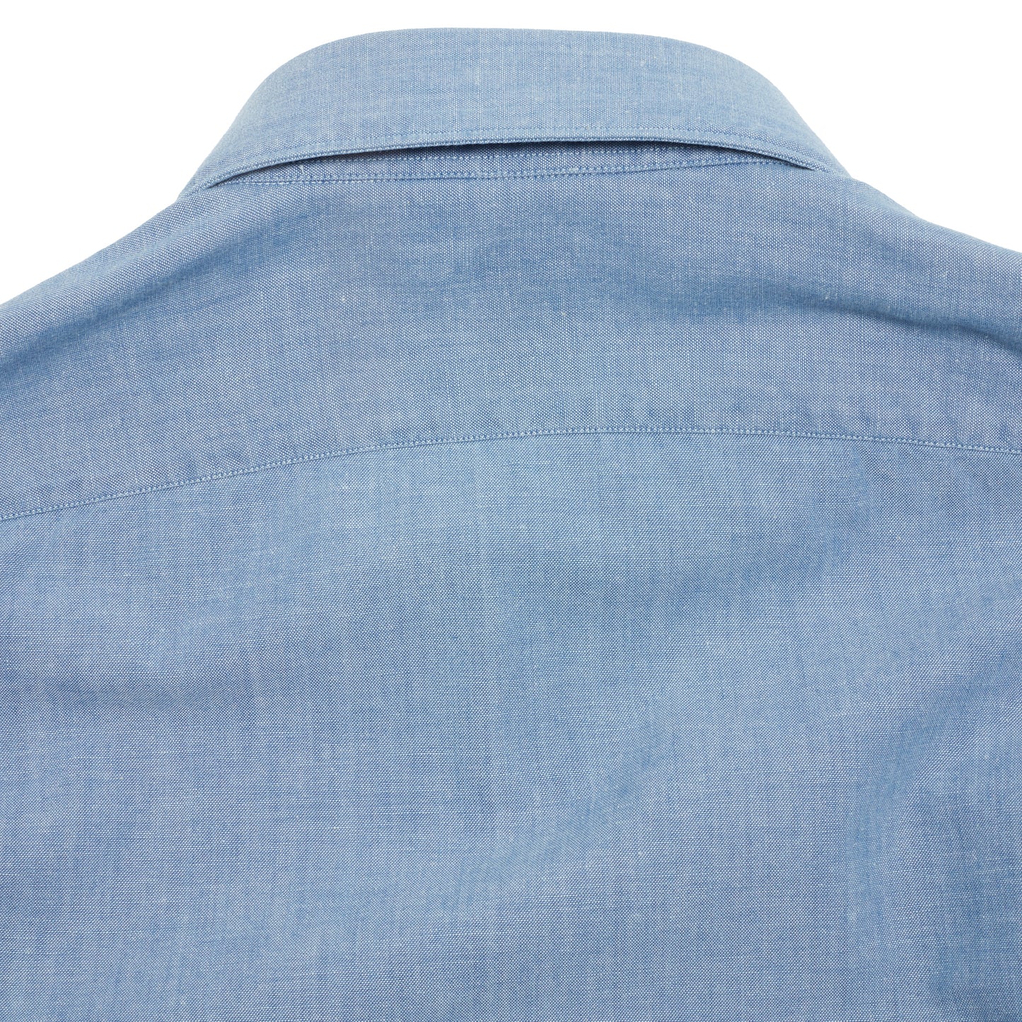 Finamore Tokyo Luigi Original Chambray Shirt in Light Blue