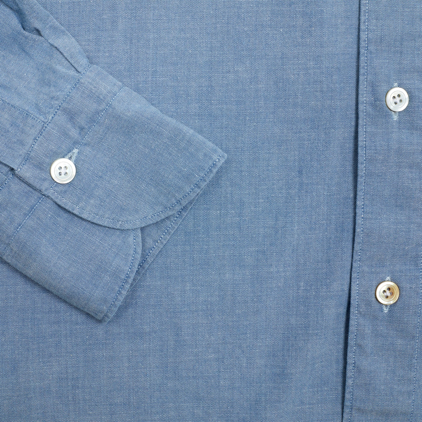 Finamore Tokyo Luigi Original Chambray Shirt in Light Blue