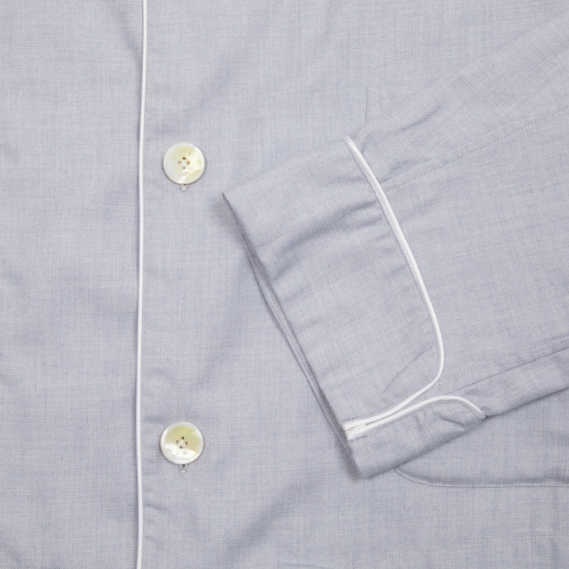 Finamore Cotton Cashmere Pyjamas in Light Blue 3