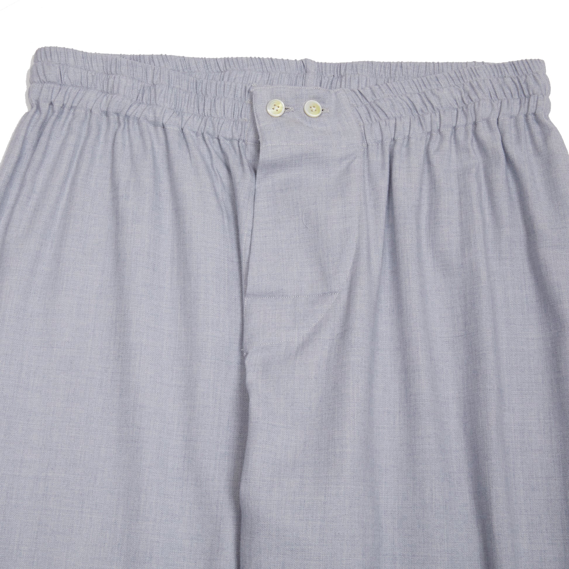Finamore Cotton Cashmere Pyjamas in Light Blue 6