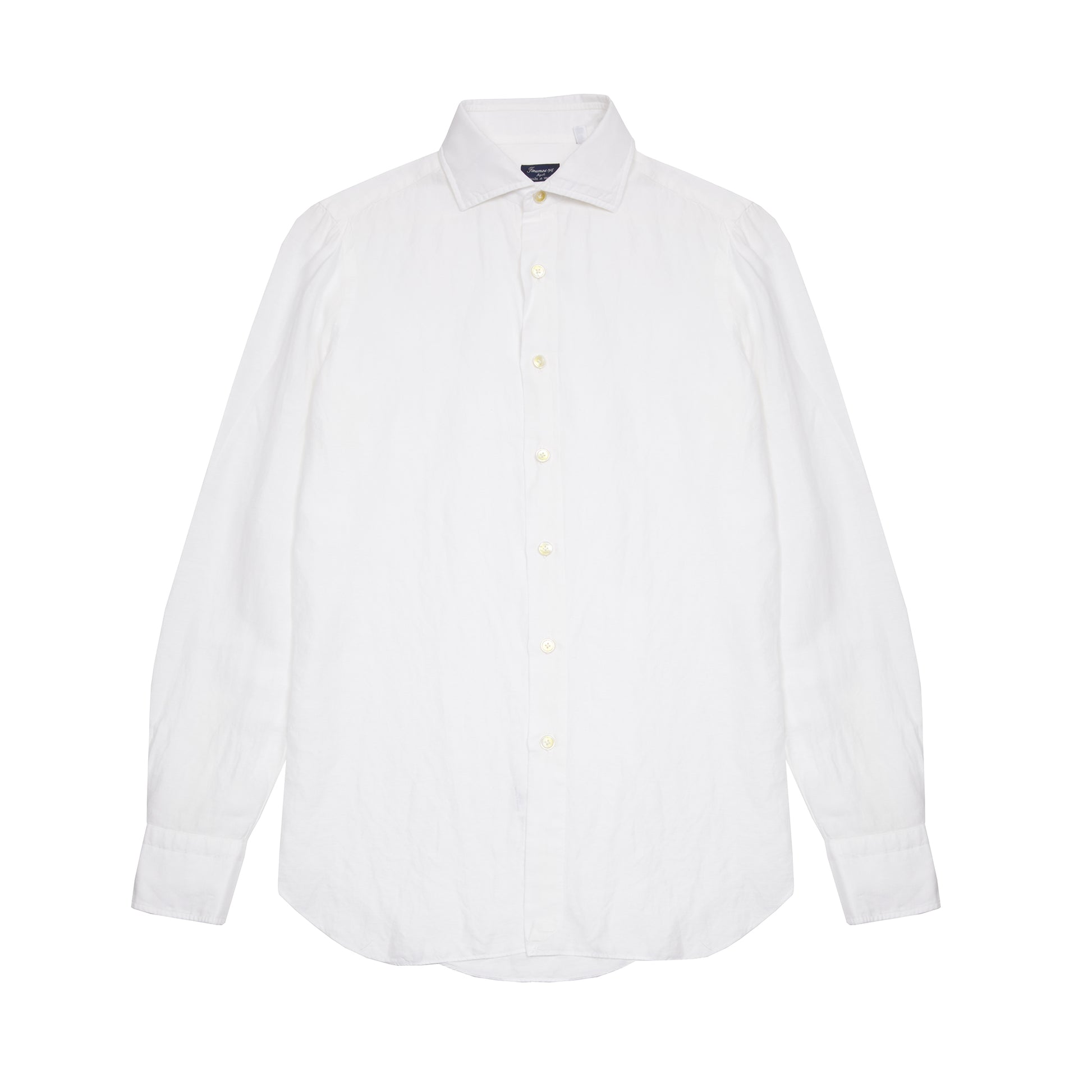 Finamore Napoli Linen/Cotton Shirt in White