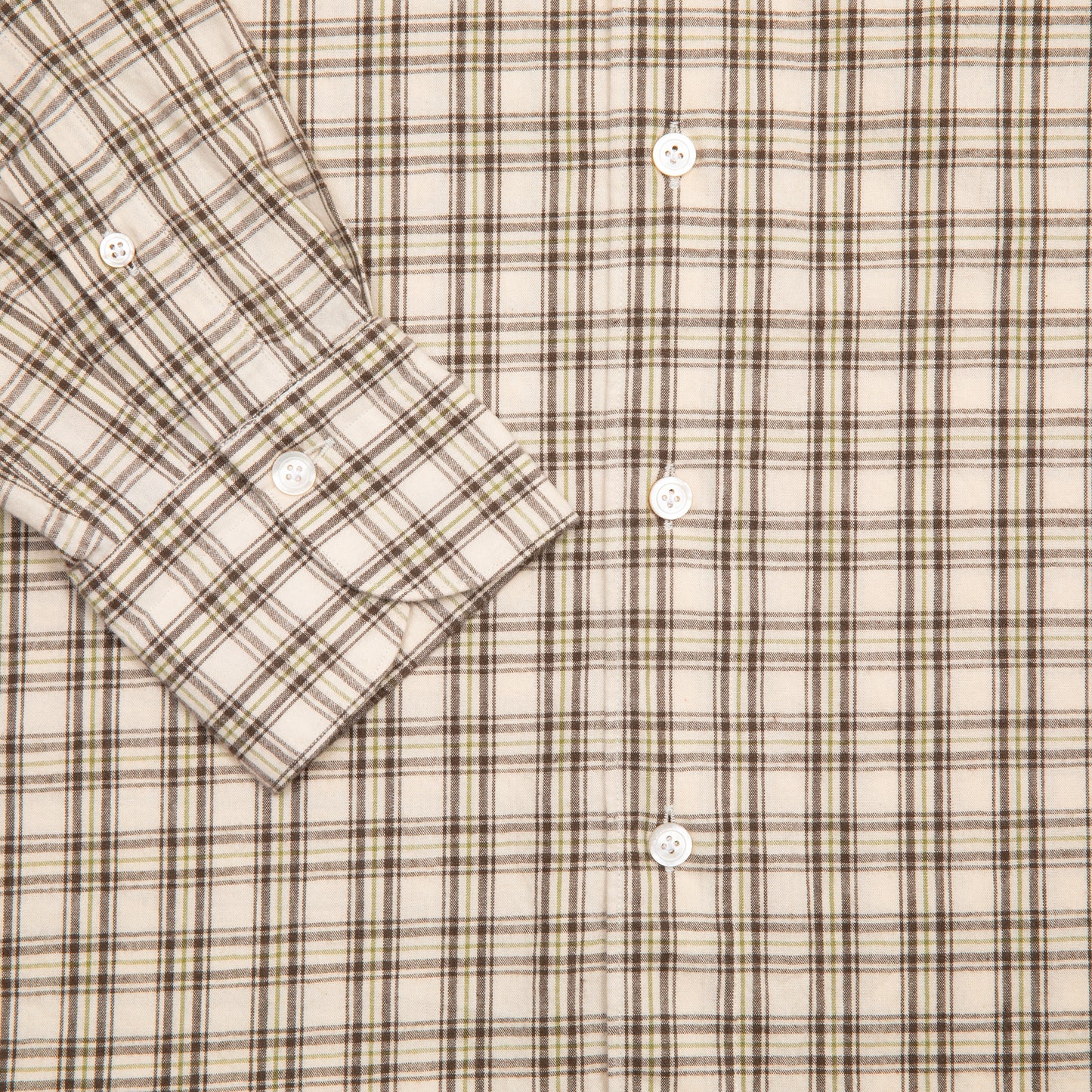 Finamore Tokyo Luigi Check Shirt in Brown