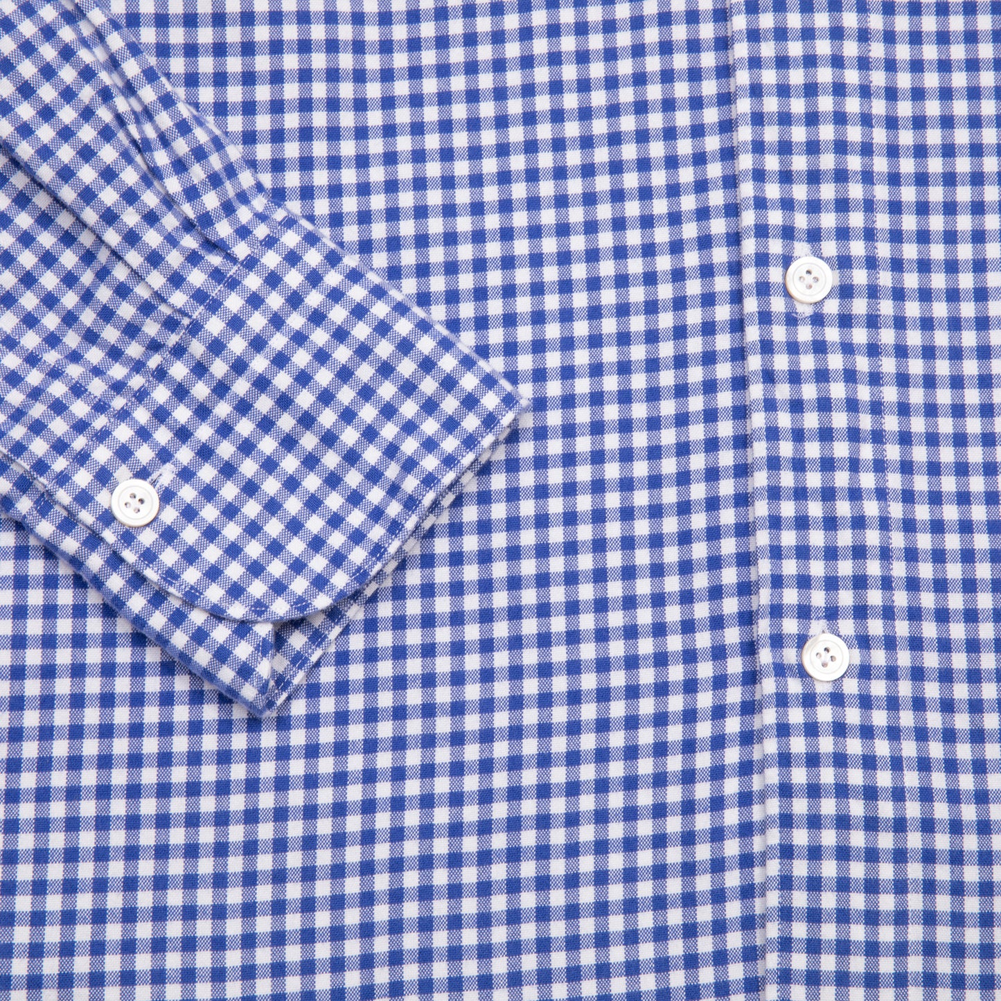 Finamore Tokyo Luigi Gingham Shirt in Blue