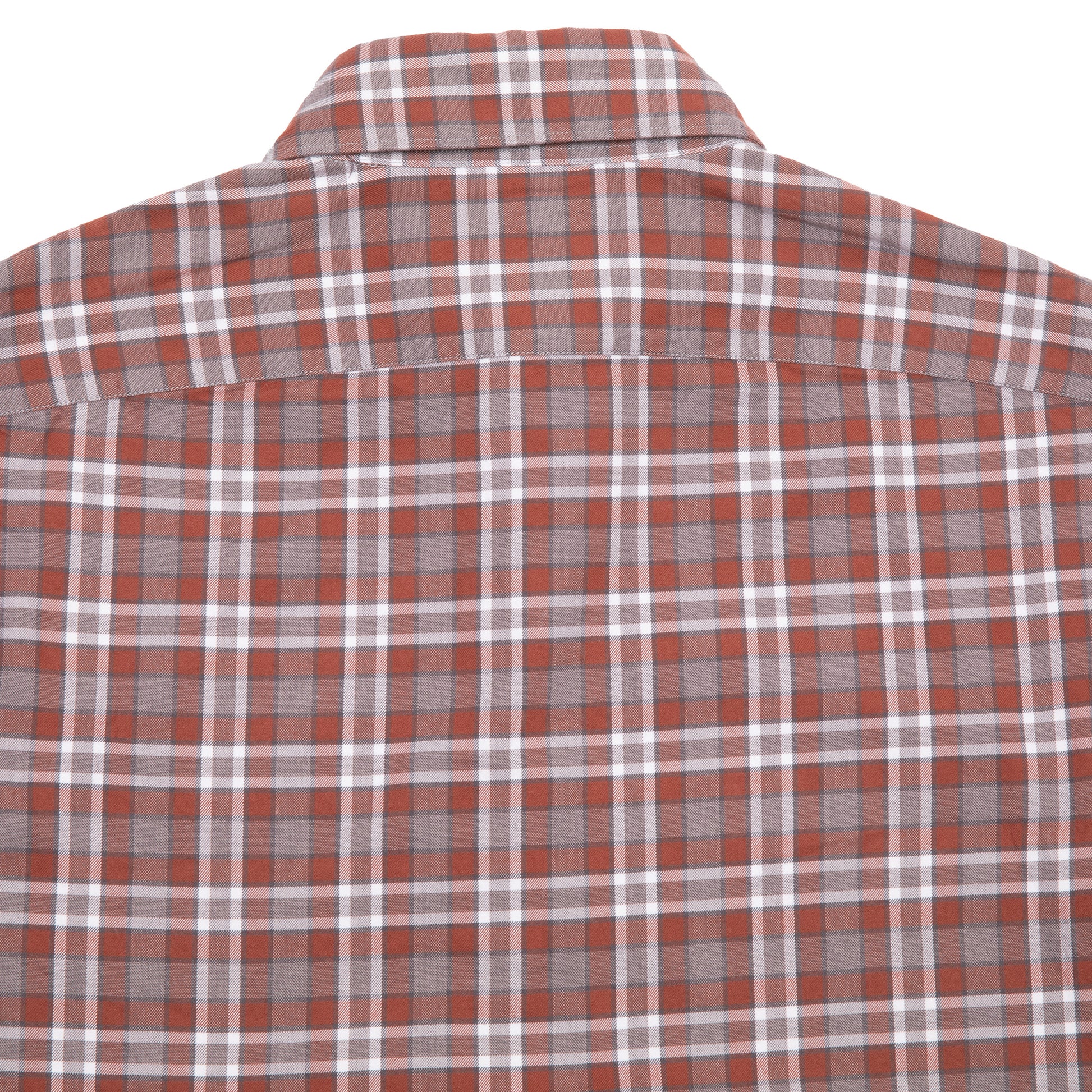 Finamore Tokyo Luigi Check Shirt in Rust