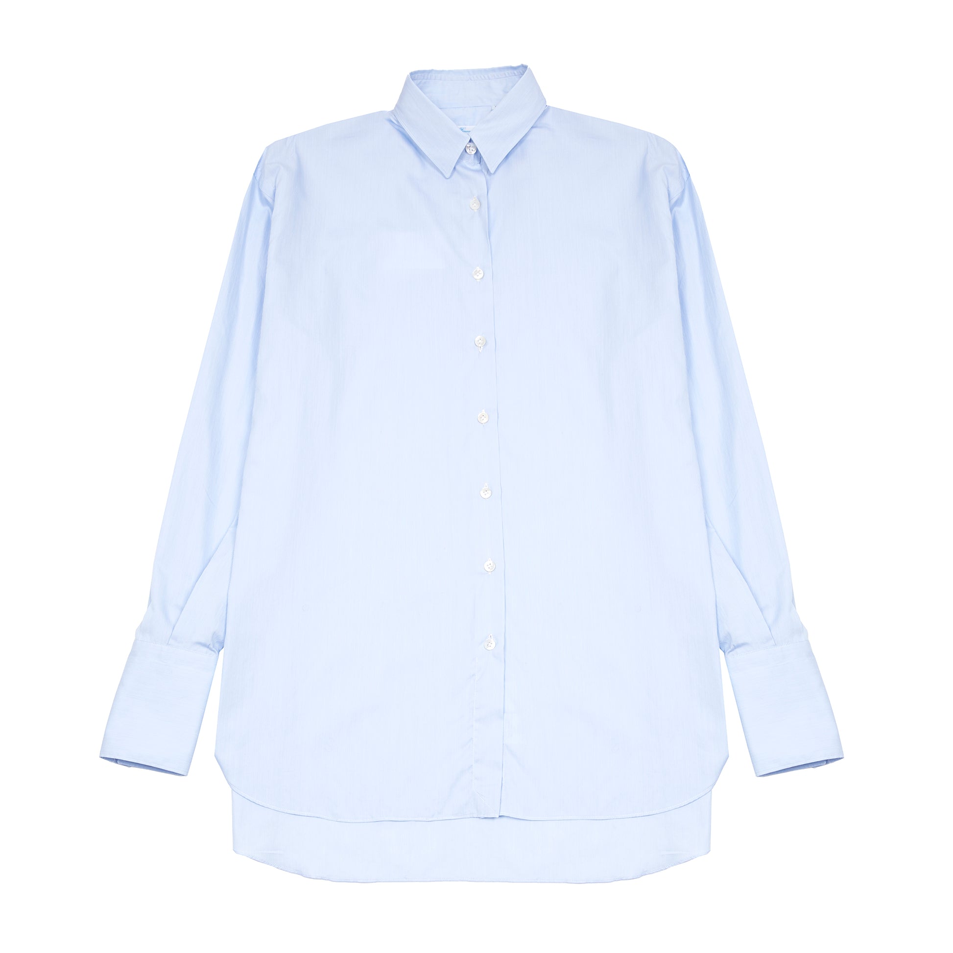 Finamore Women's Liv Shirt in Light Blue Stipe