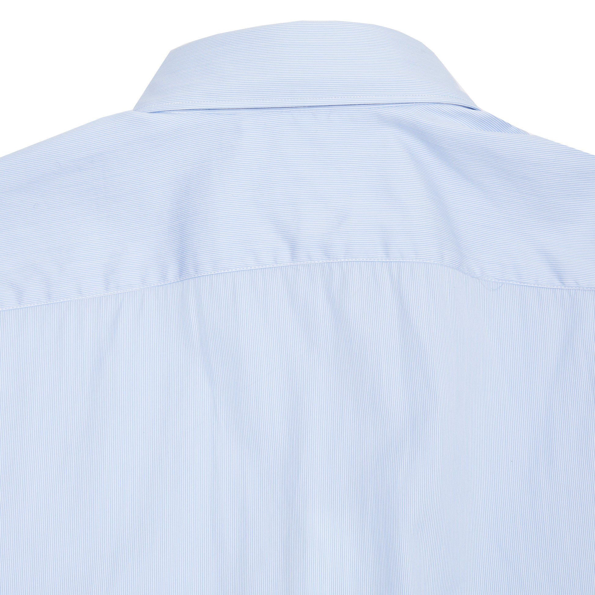 Finamore Women's Liv Shirt in Light Blue Stipe 4