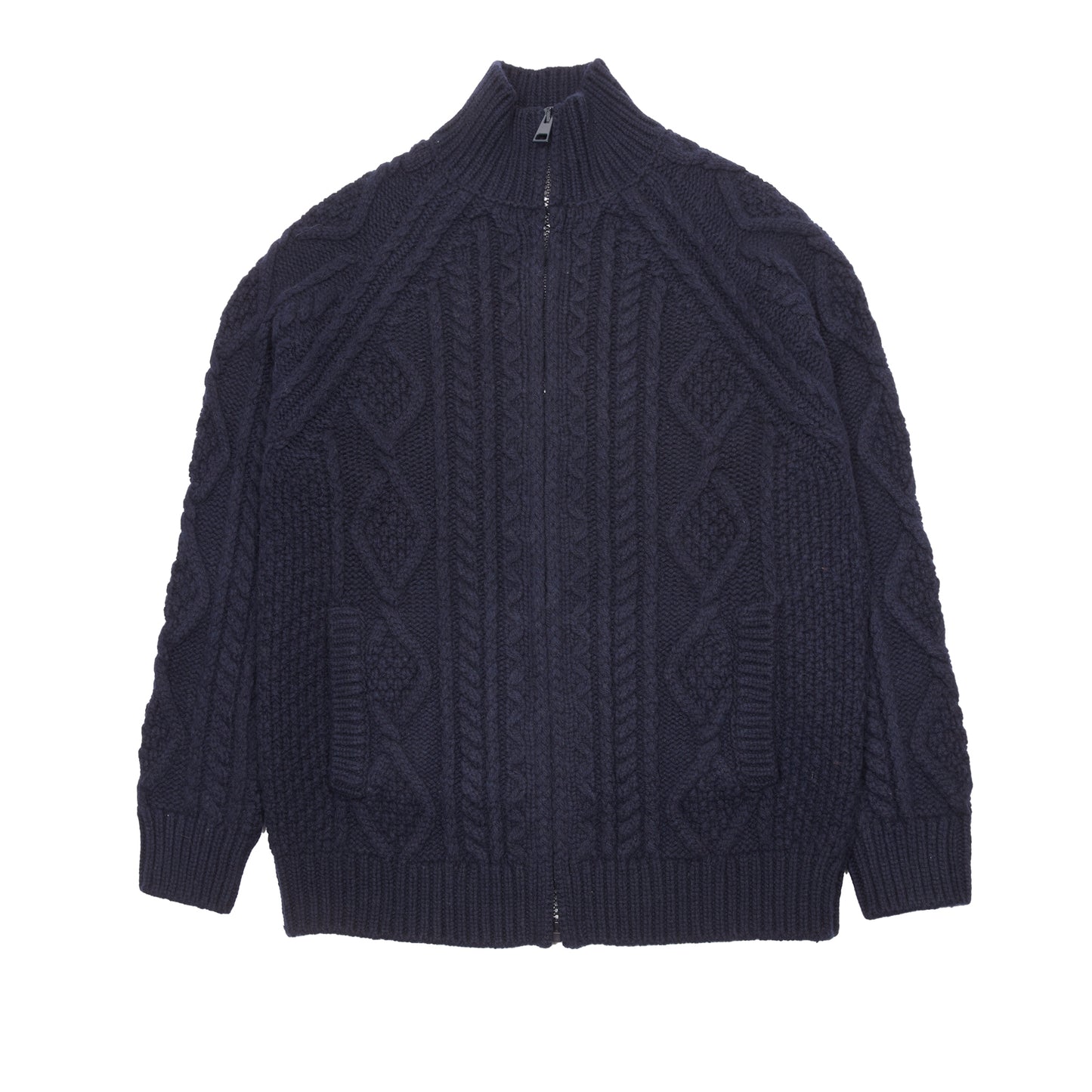 GRP Steve Full Zip Merino Cashmere Jacket in Blue