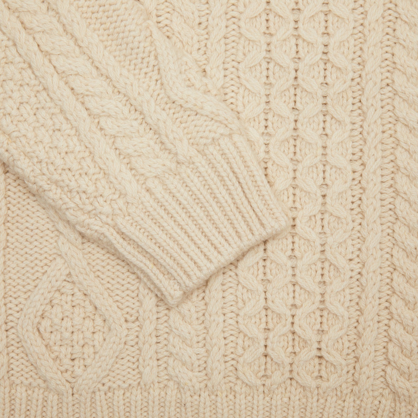 GRP Casa Isaac Steve Cable Knit Jumper in Rope