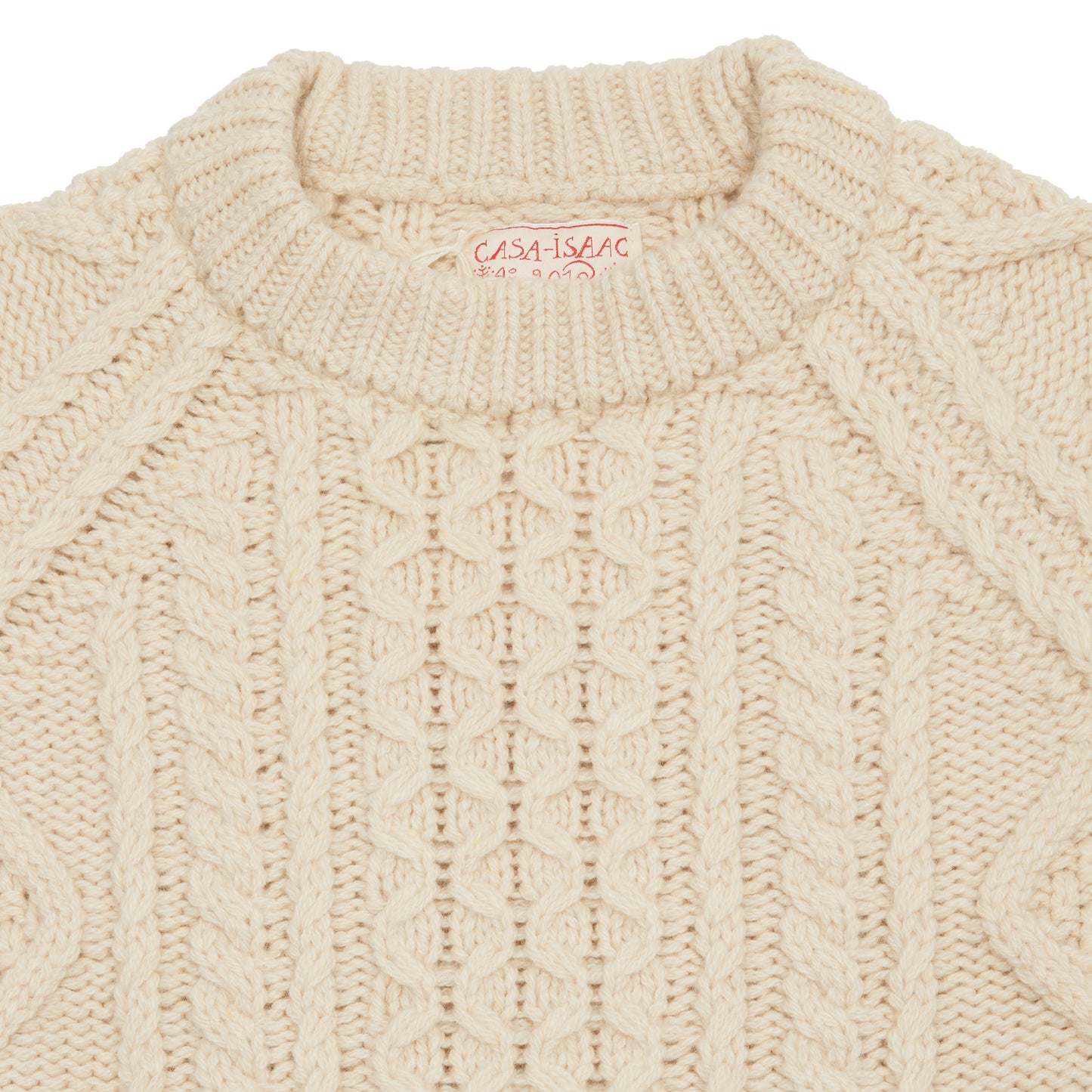 GRP Casa Isaac Steve Cable Knit Jumper in Rope