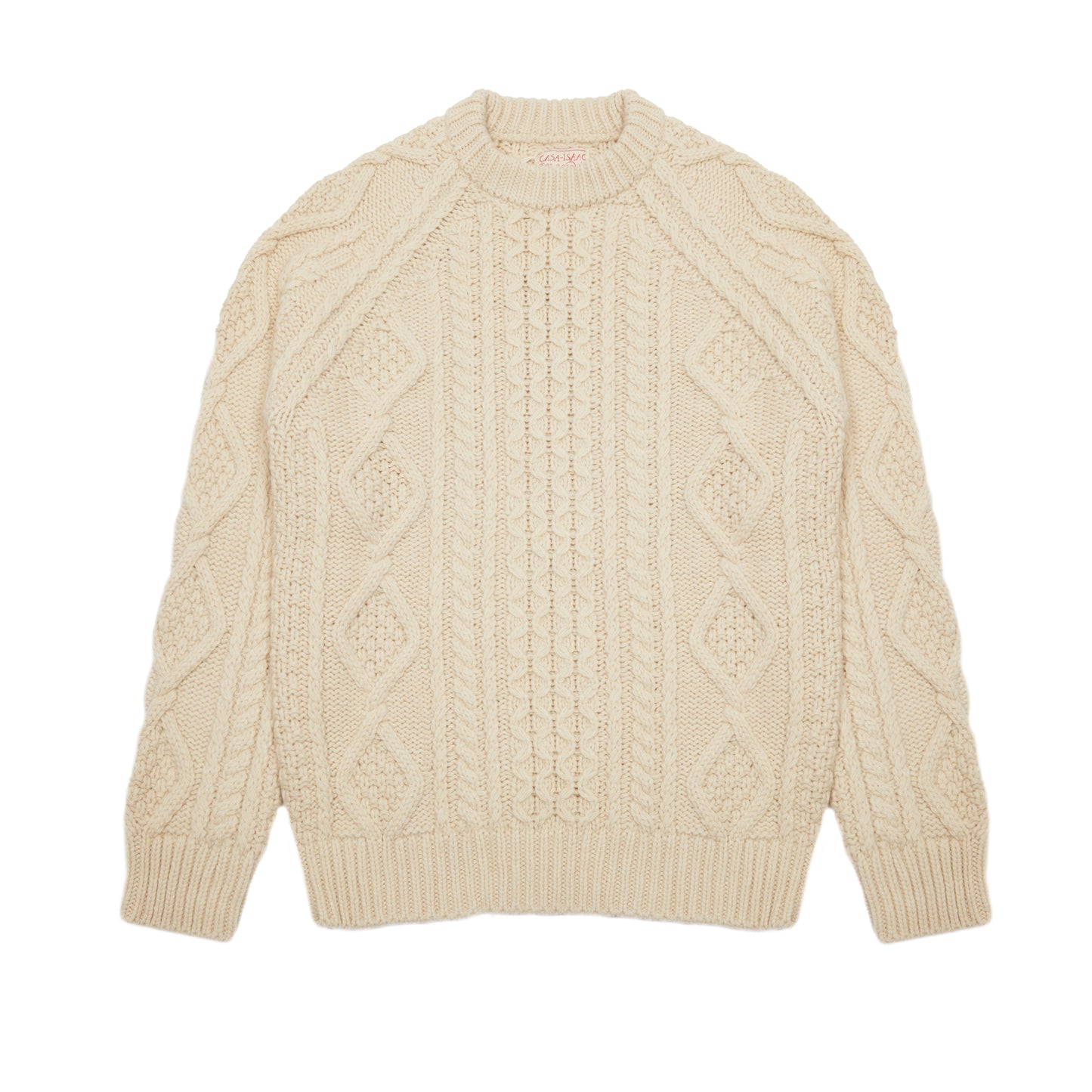 GRP Casa Isaac Steve Cable Knit Jumper in Rope