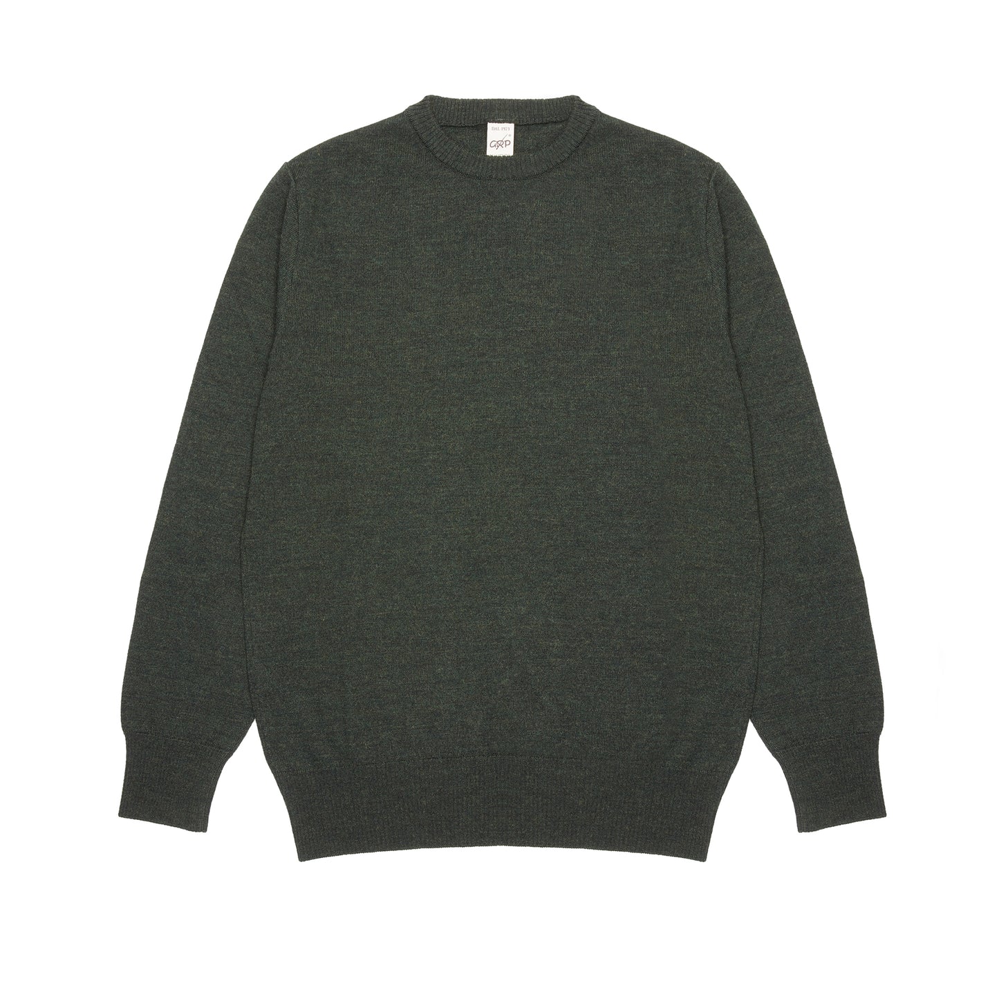 GRP Merino Crew Neck Jumper in Dark Green