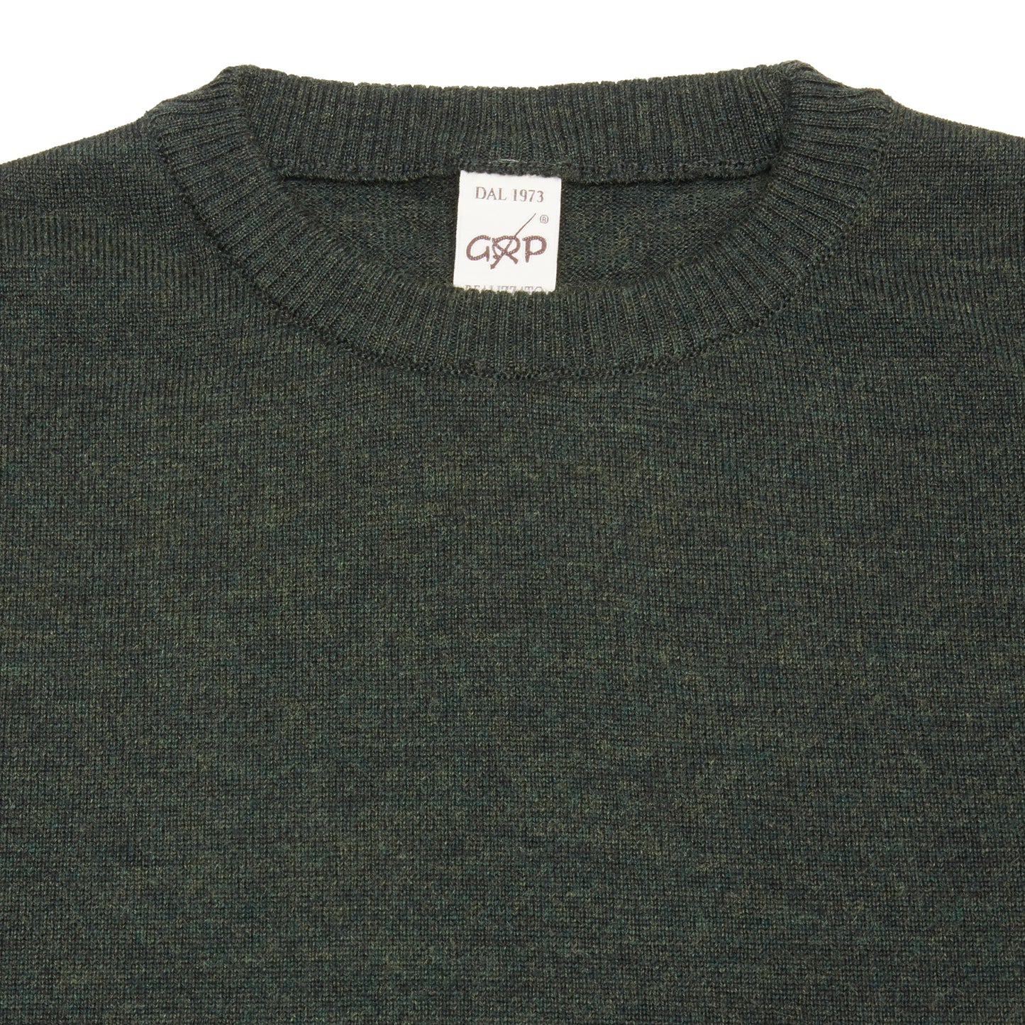 GRP Merino Crew Neck Jumper in Dark Green