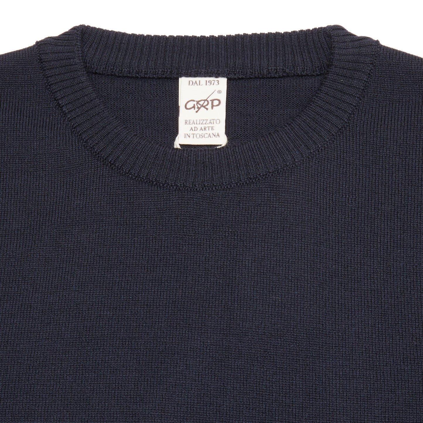 GRP Merino Crew Neck Jumper in Night Blue