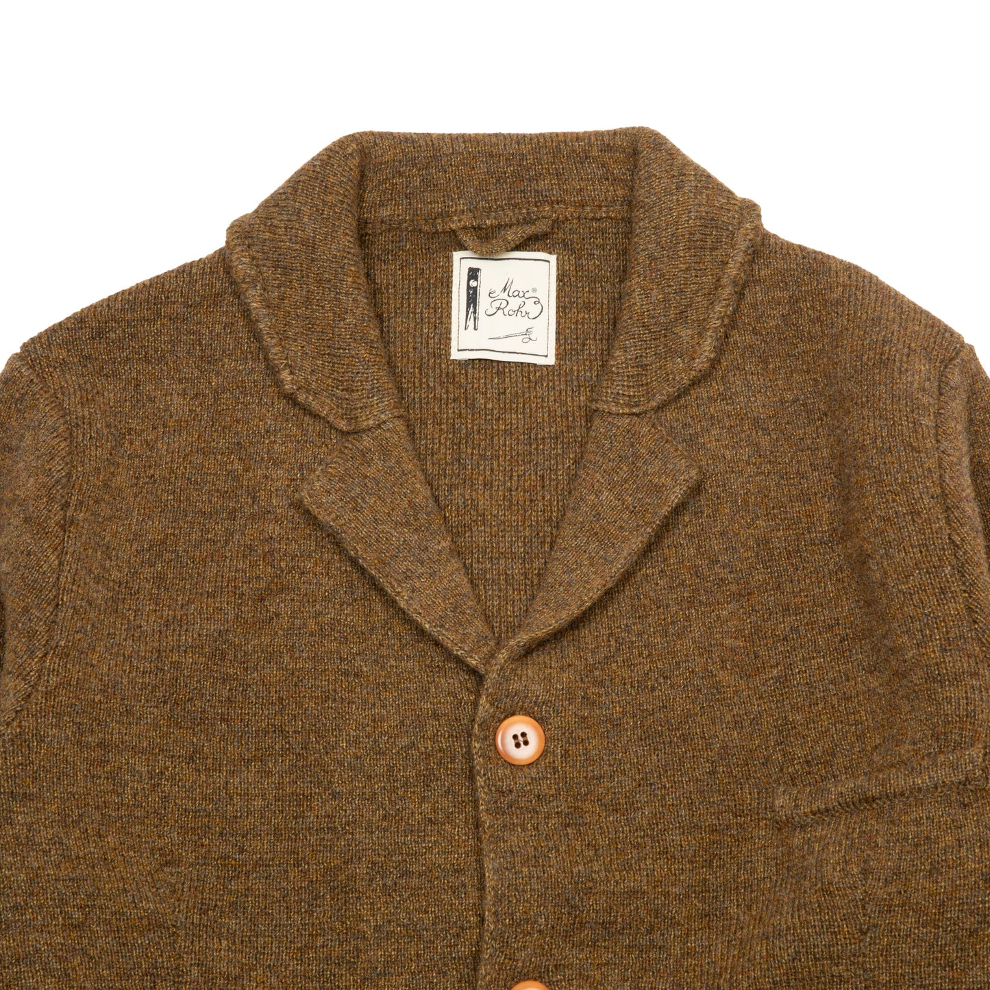 GRP Max Rohr Wool/Hemp Knitted Jacket in Brown