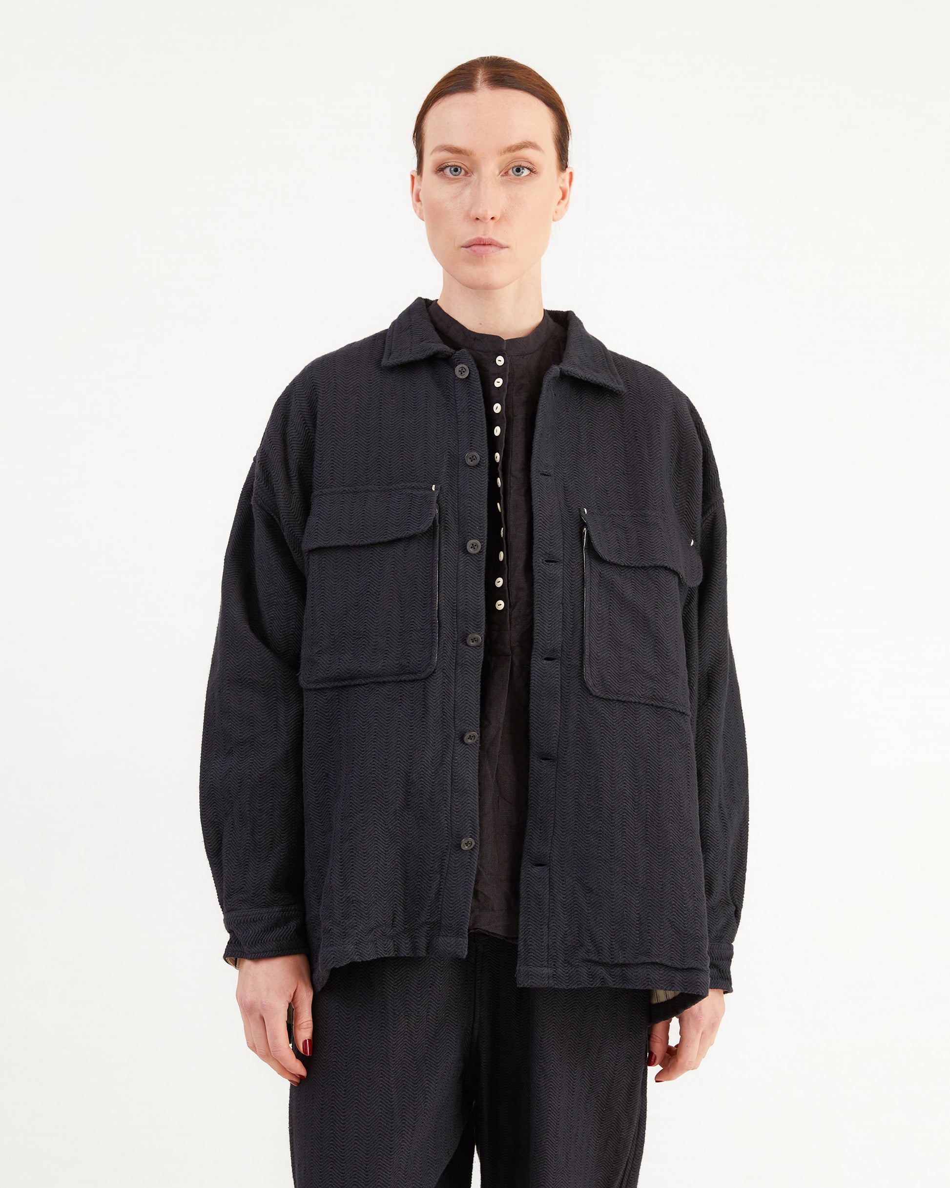 Guptiha Women's Cotton Jacket in Black