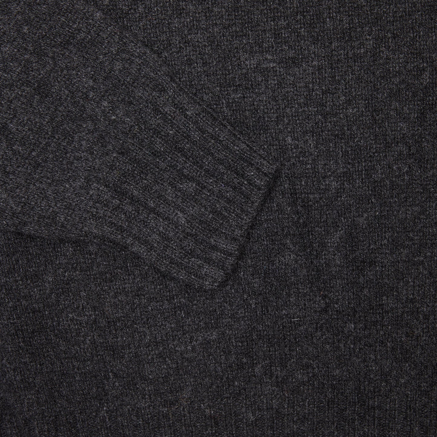Harley Lambswool Knit Polo Jumper in Charcoal