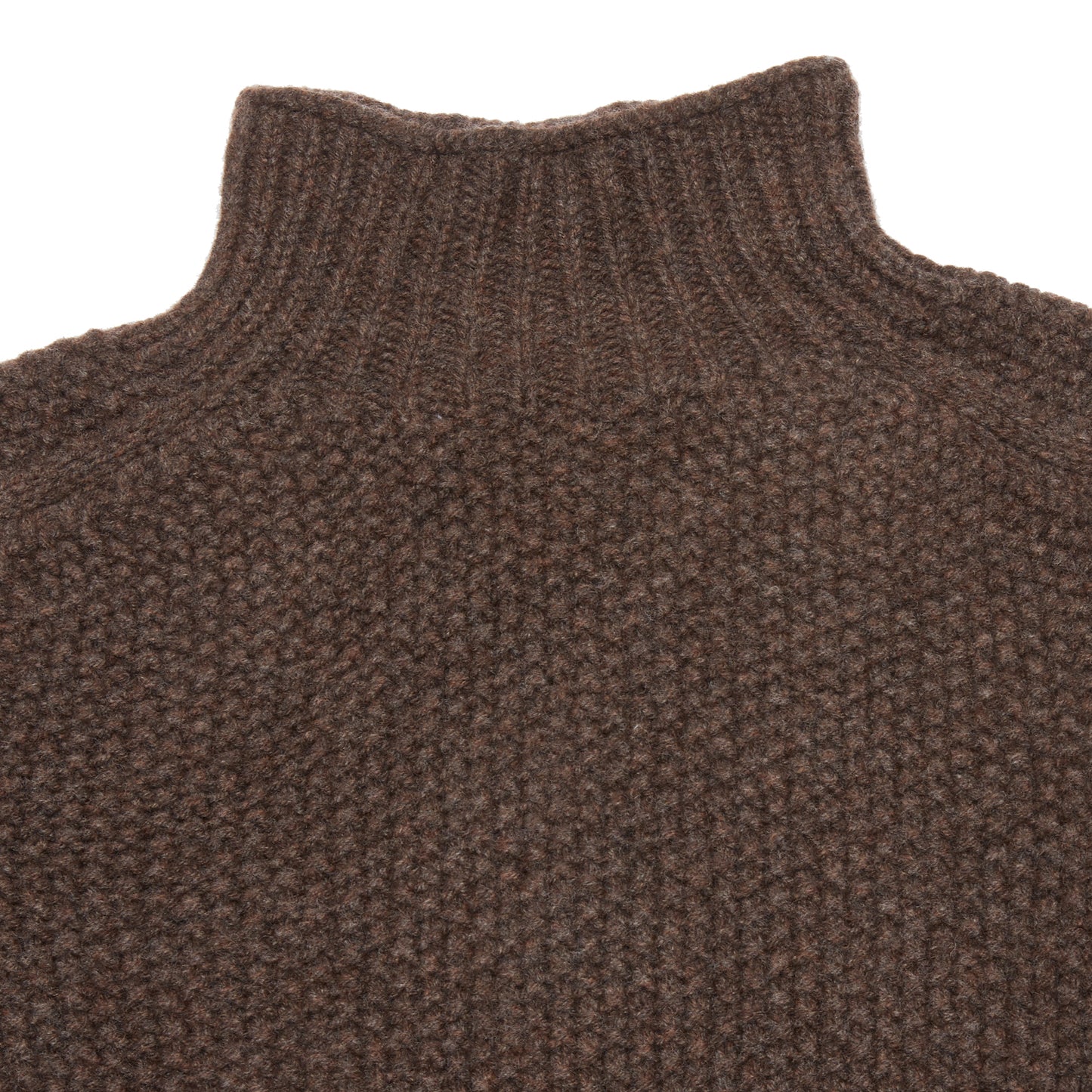 Harley Women's Moss Stitch High Neck Jumper in Porcupine