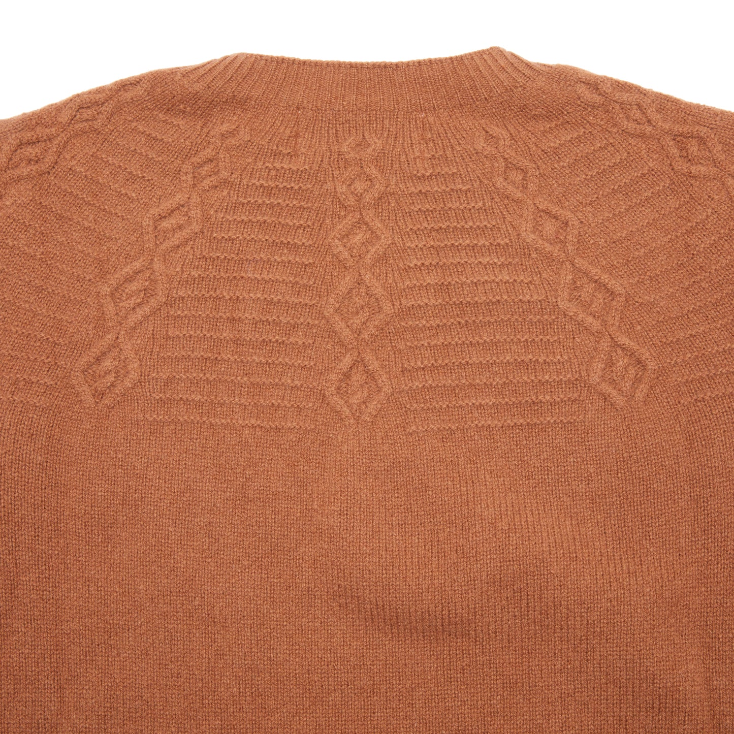 Harley Women's Lambswool Twist Yoke Jumper in Caramel