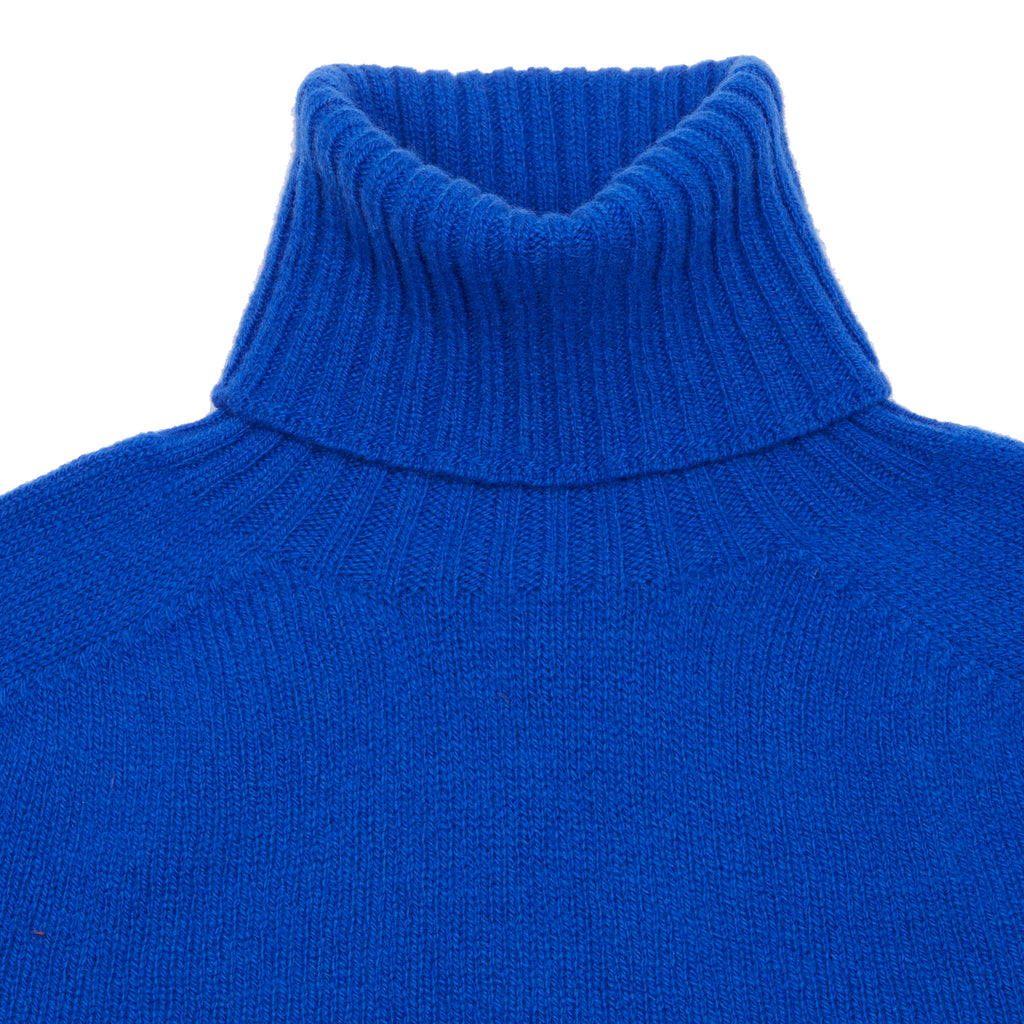 Women's lambswool polo neck jumper sale