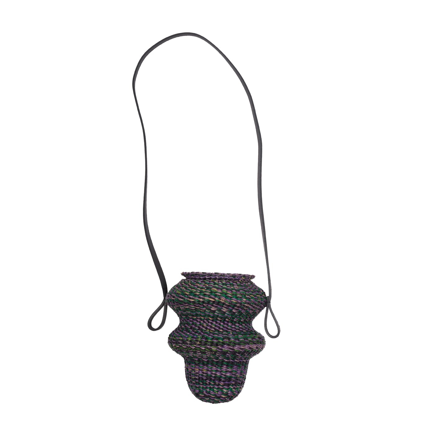 Inès Bressand No5 Mini Wave Shoulder Bag in Green