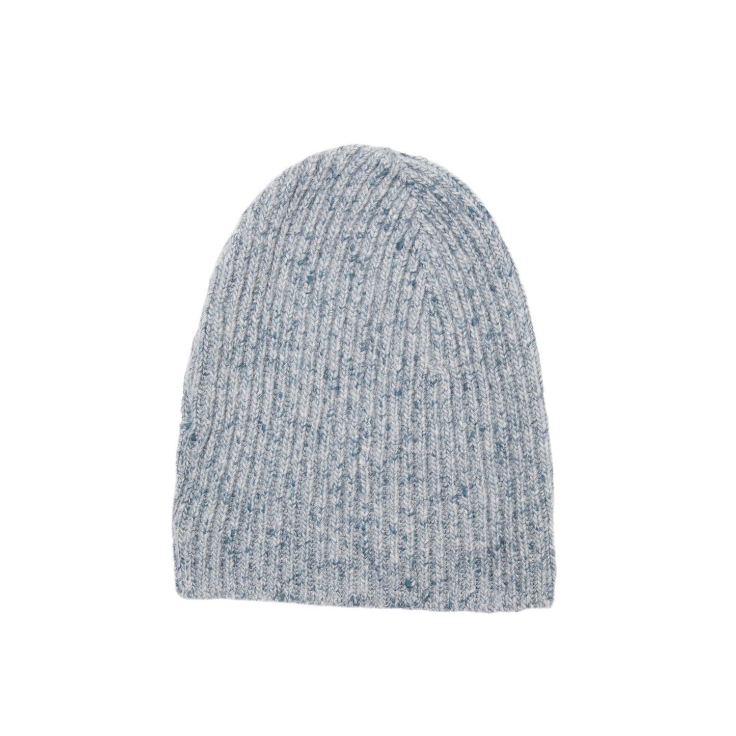 Inis Meáin Aran Rib Cashmere Hat in Blue Marl