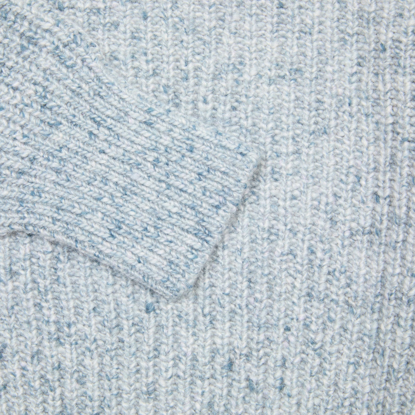 Inis Meáin Cashmere Boatbuilder Turtleneck in Blue Marl