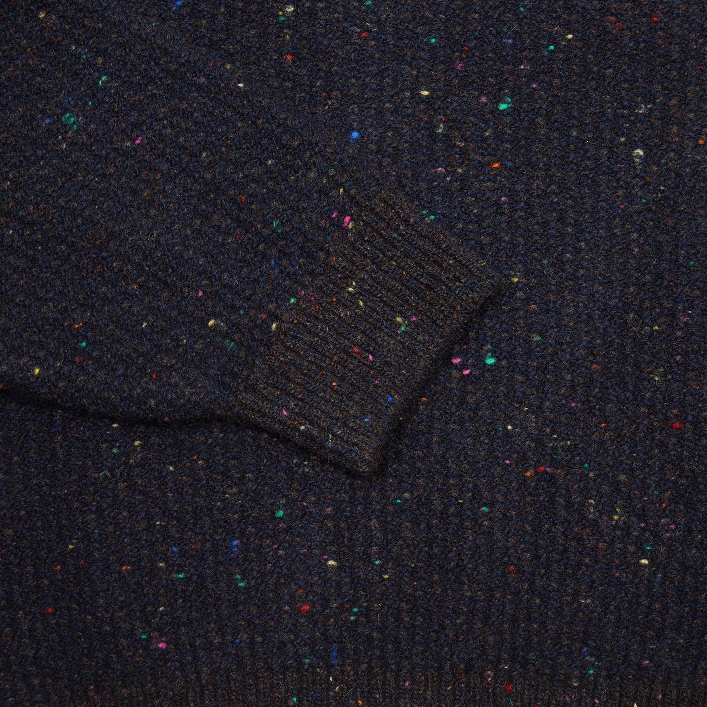Inis Meáin Cashmere/Merino Bréidin Jumper in Navy Mix